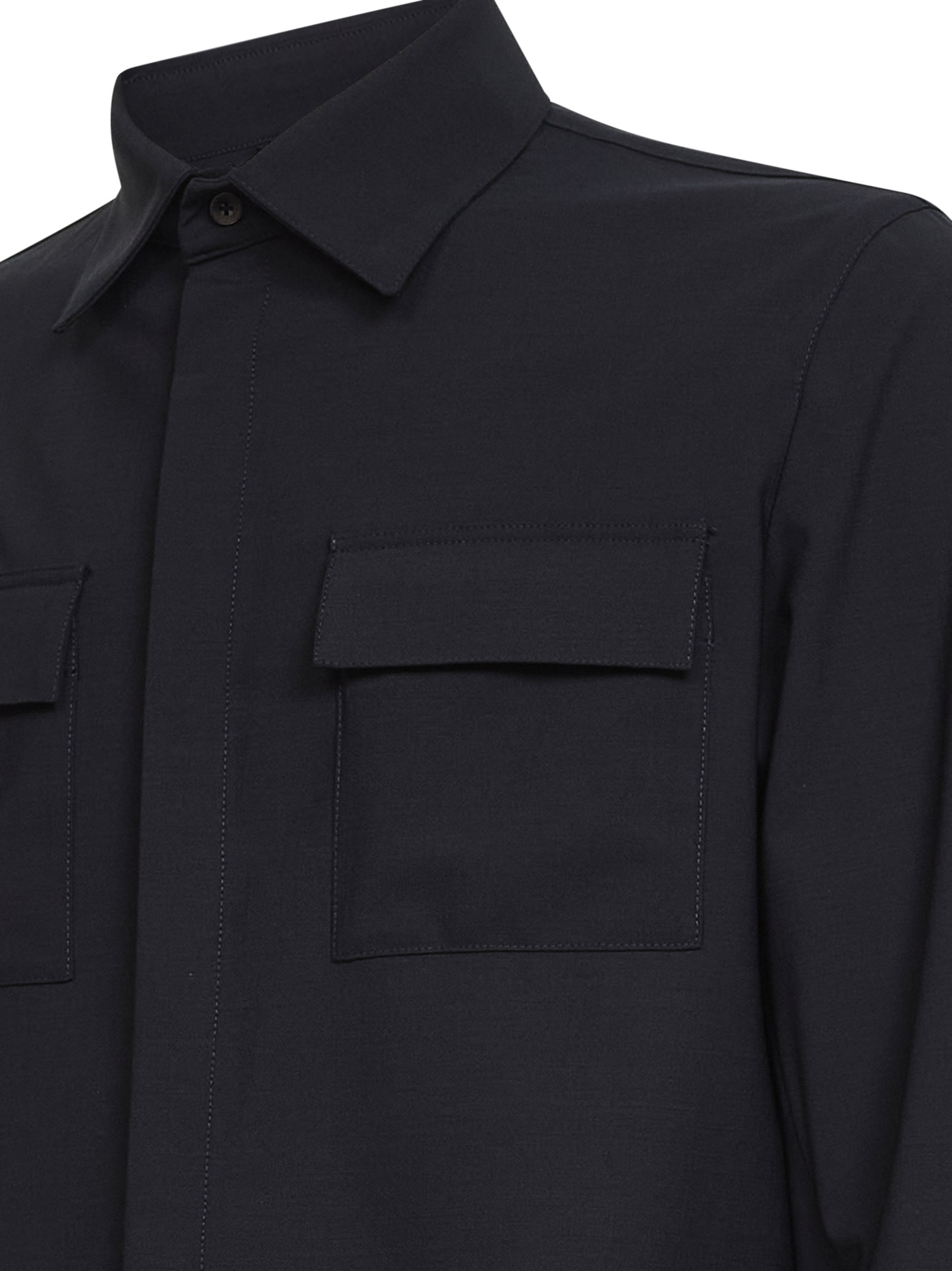 Herno Shirts Blue CM000022U334889200 (Herno / カジュアルジャケット ) | Herno (ヘルノ)(2)