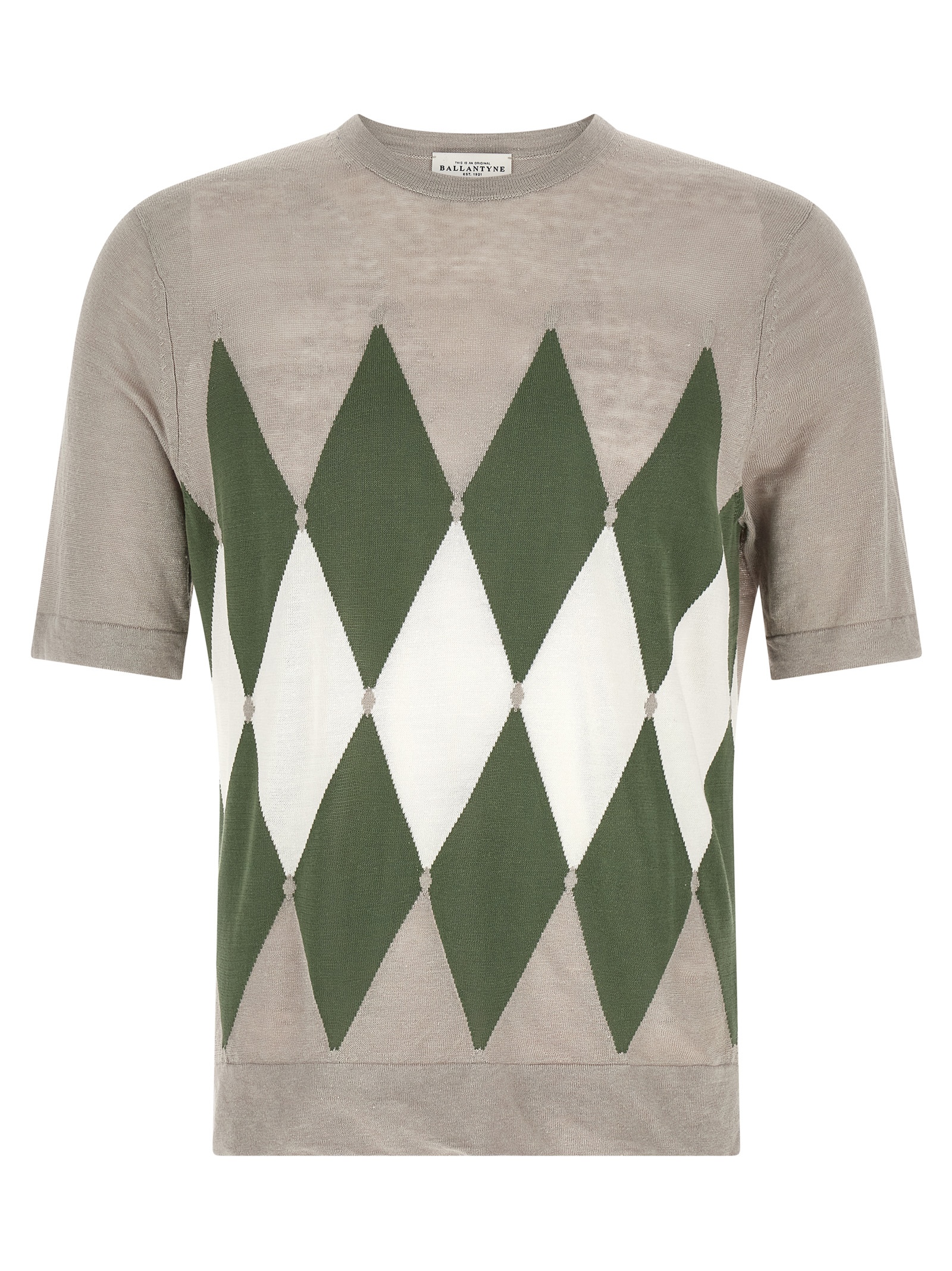 T-shirt Argyle B2W02514L2095019 (BALLANTYNE / ニット・セーター・カーディガン ) | BALLANTYNE (バランタイン)