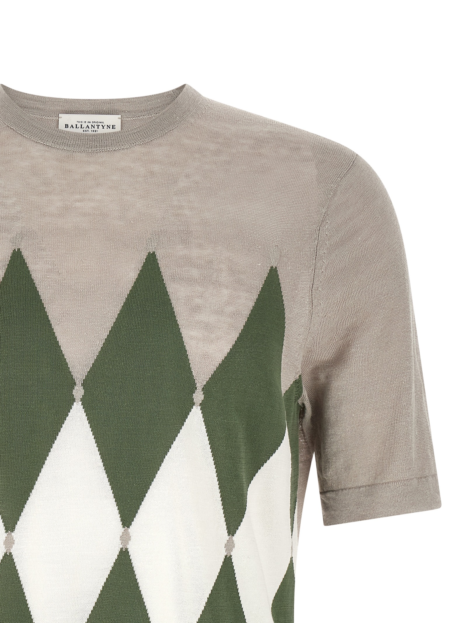 T-shirt Argyle B2W02514L2095019 (BALLANTYNE / ニット・セーター・カーディガン ) | BALLANTYNE (バランタイン)(2)