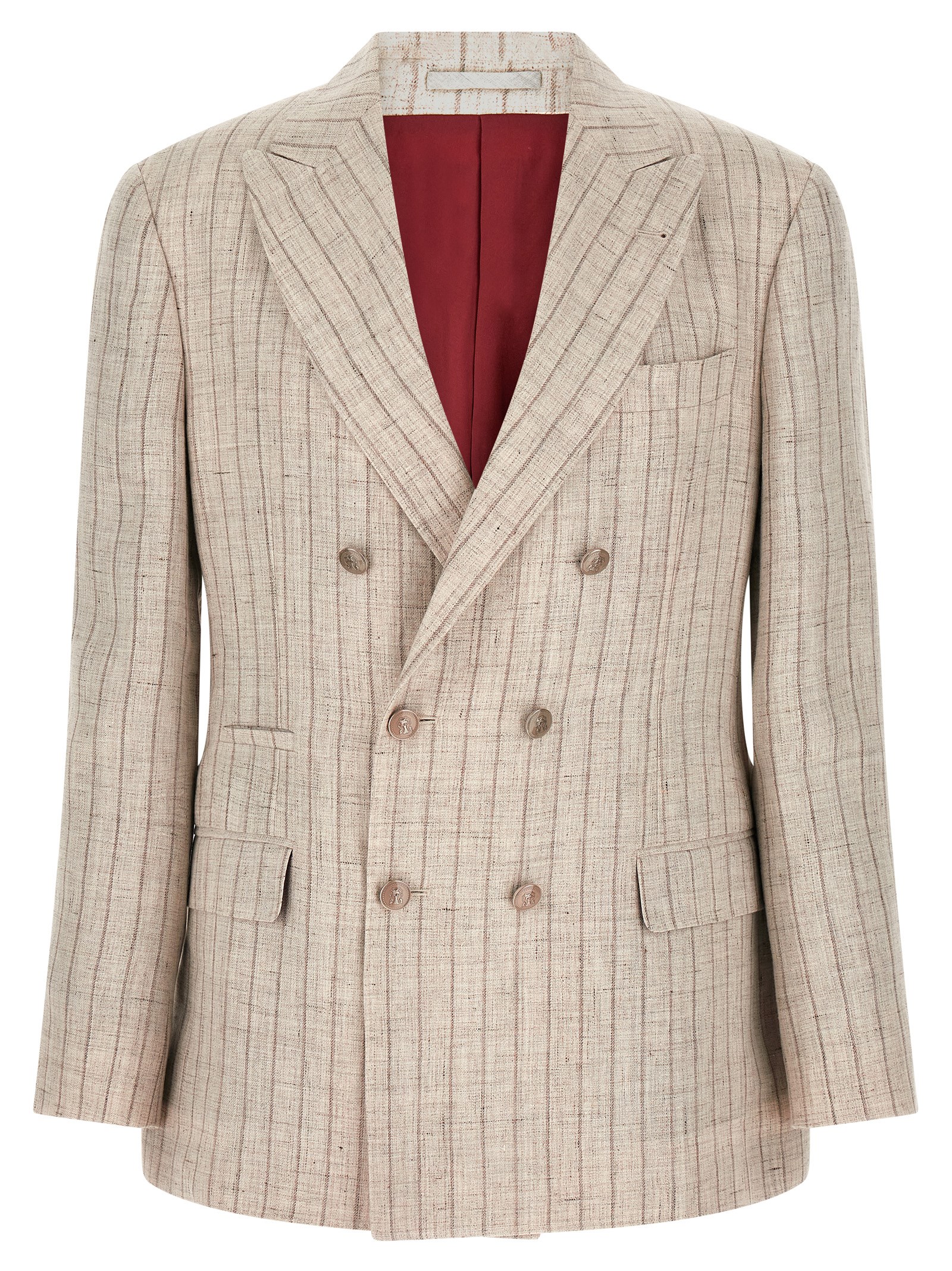 Pinstripe twill blazer MZ4127BPD8C6183 (Brunello Cucinelli / ブレザー・ジャケット ) | Brunello Cucinelli (ブルネロ・クチネリ)