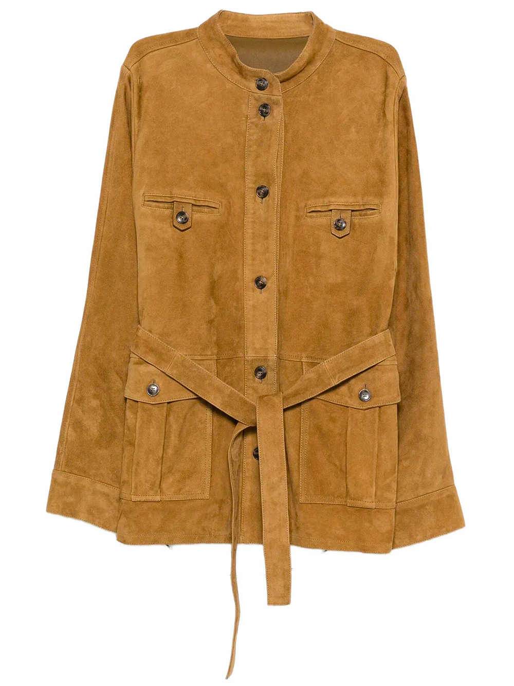 BELTED SUEDE JACKET 26EYV21572APAVA8229 (YVES SALOMON / レザー&ファージャケット・コート ) | YVES SALOMON (イヴ サロモン)