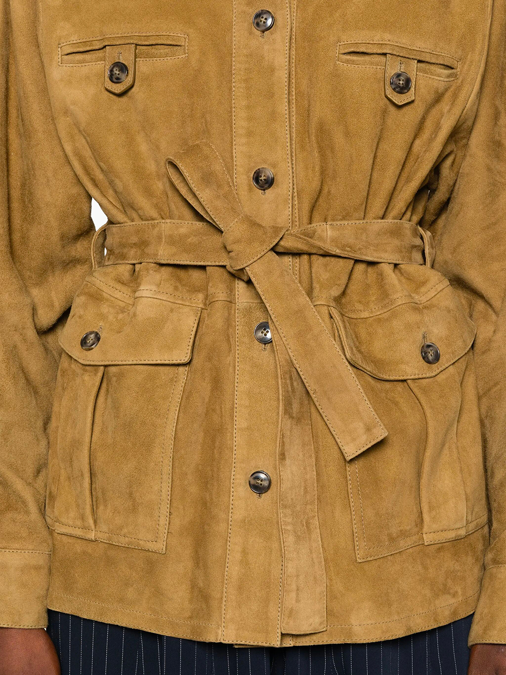 BELTED SUEDE JACKET 26EYV21572APAVA8229 (YVES SALOMON / レザー&ファージャケット・コート ) | YVES SALOMON (イヴ サロモン)(2)
