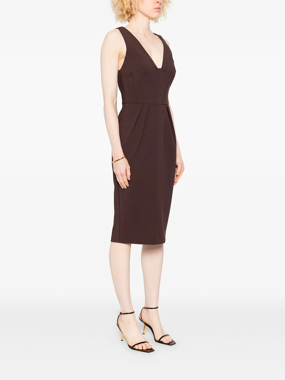 LIGHT CREPE DRESS AB94162E2644 (Elisabetta Franchi / ワンピース・ドレス・オールインワン ) | Elisabetta Franchi (エリザベッタ フランキ)(4)