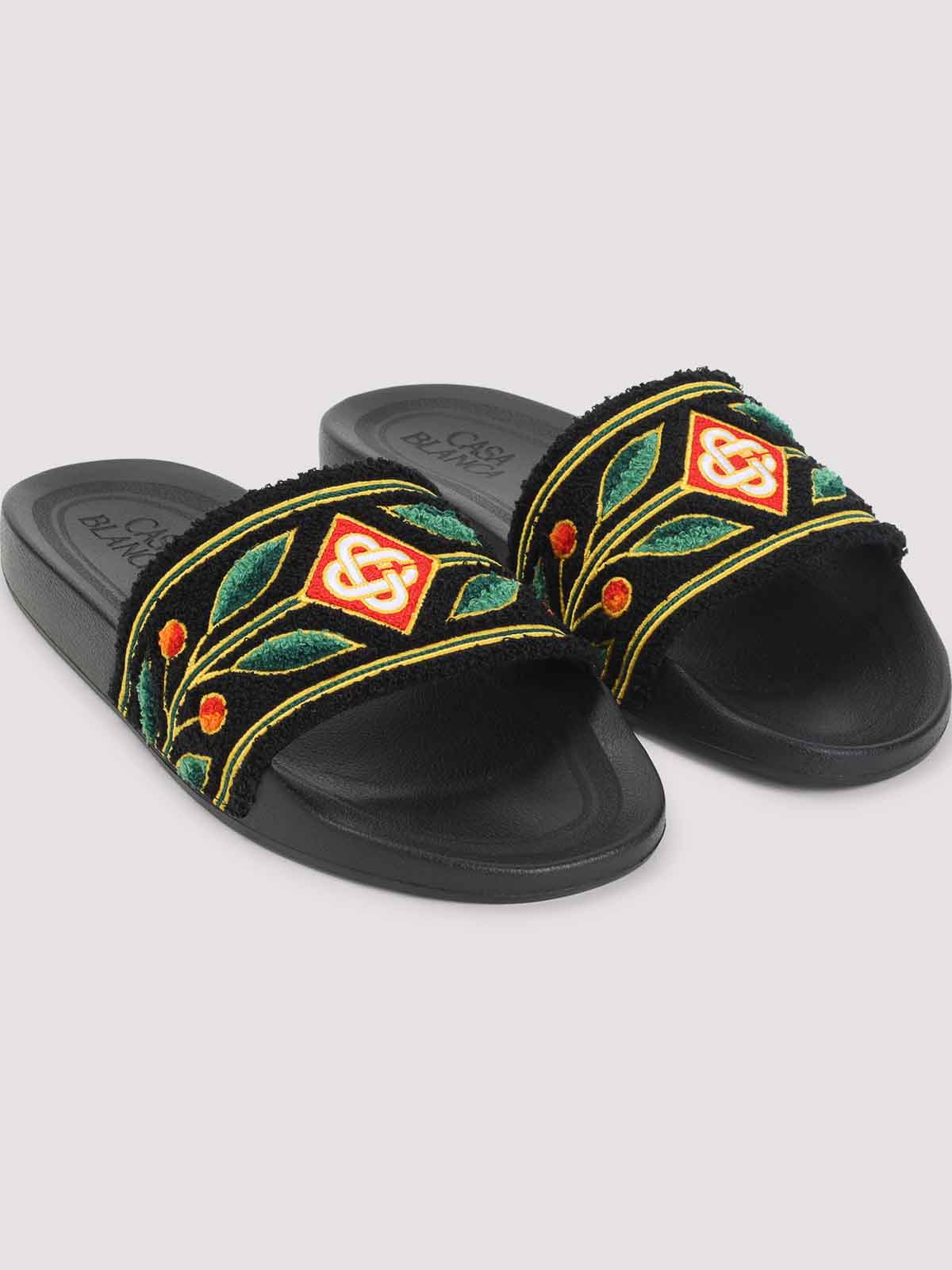 Embroidered Terry Slider Sandals ASS26FW05802M (Casablanca / サンダル ) | Casablanca (カサブランカ)(2)