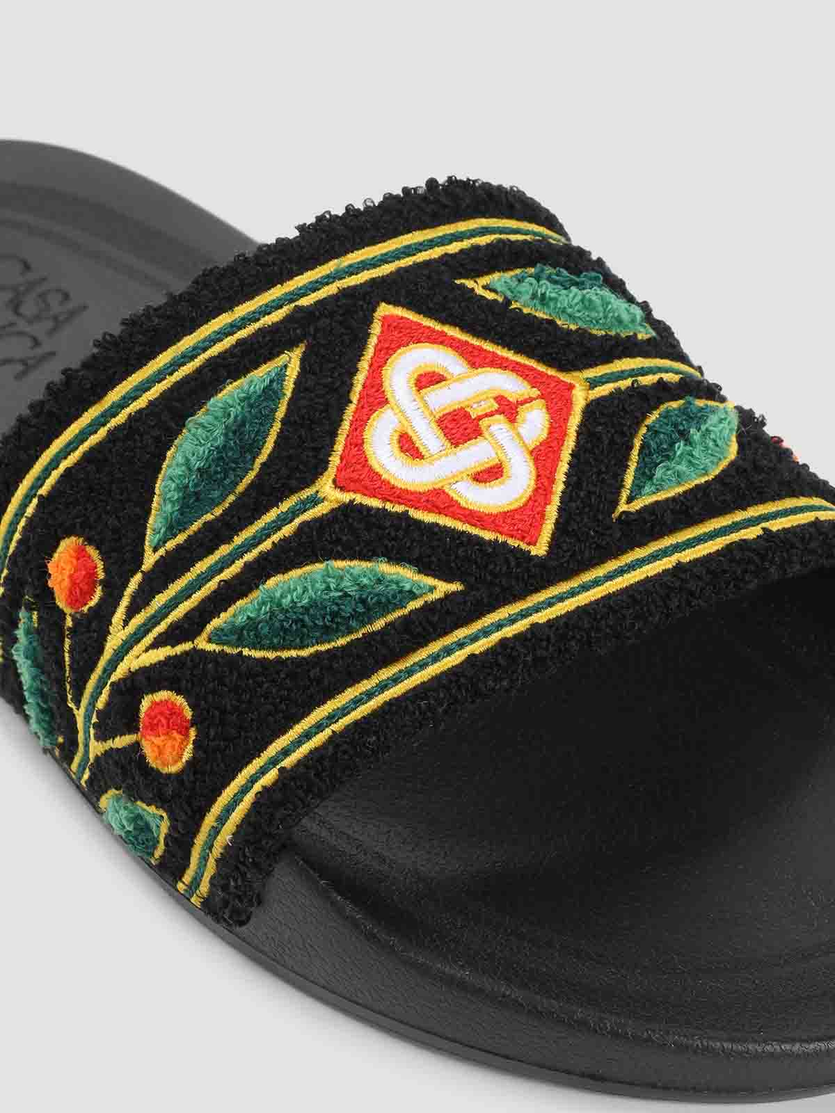 Embroidered Terry Slider Sandals ASS26FW05802M (Casablanca / サンダル ) | Casablanca (カサブランカ)(3)