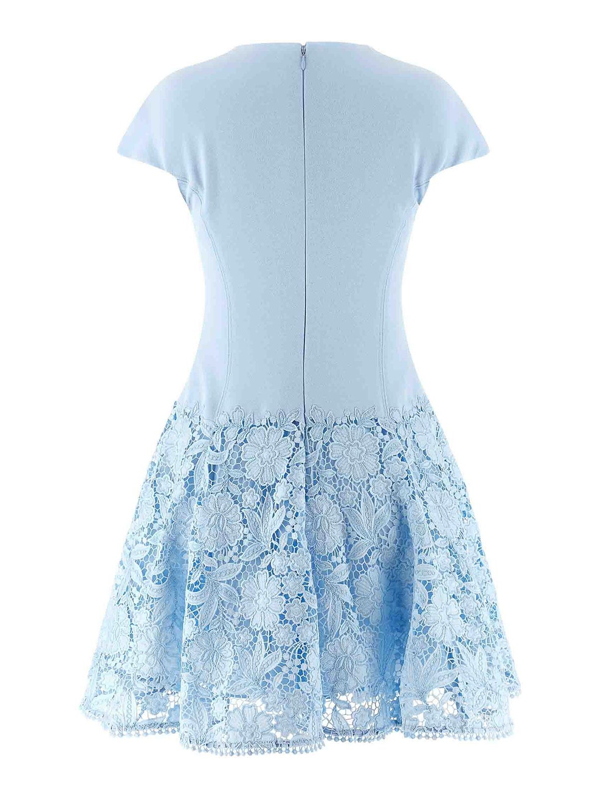 Blue Crepe Lace Dress SS26095SBLUE (self-portrait / ワンピース・ドレス・オールインワン ) | self-portrait (セルフ・ポートレイト)(1)