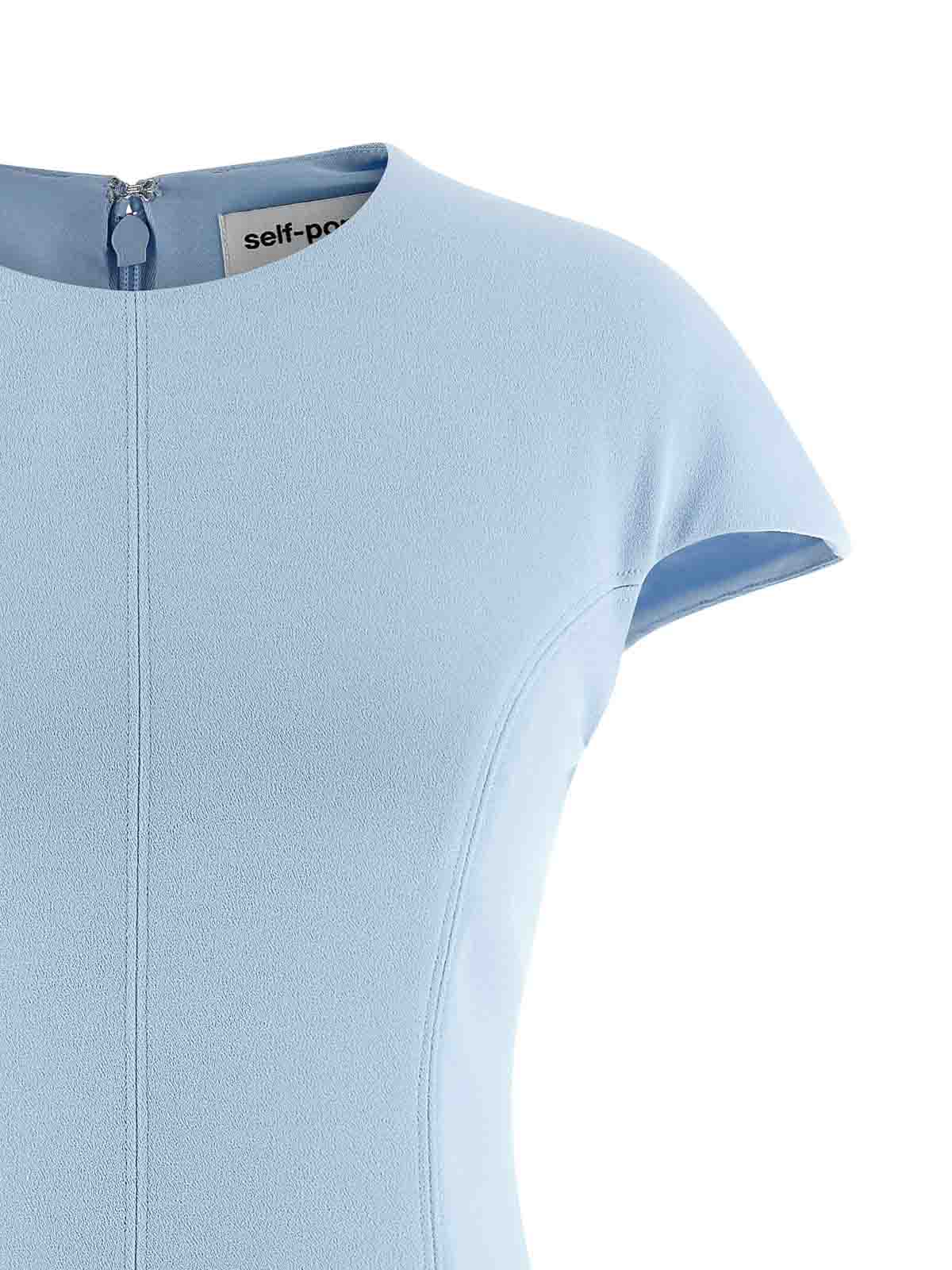 Blue Crepe Lace Dress SS26095SBLUE (self-portrait / ワンピース・ドレス・オールインワン ) | self-portrait (セルフ・ポートレイト)(2)