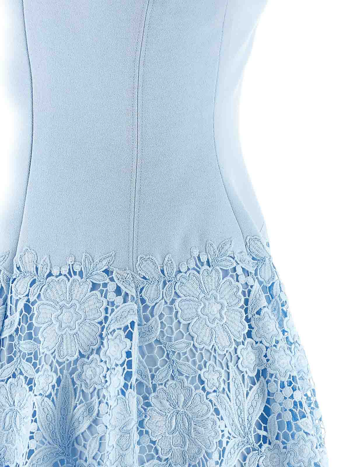 Blue Crepe Lace Dress SS26095SBLUE (self-portrait / ワンピース・ドレス・オールインワン ) | self-portrait (セルフ・ポートレイト)(3)