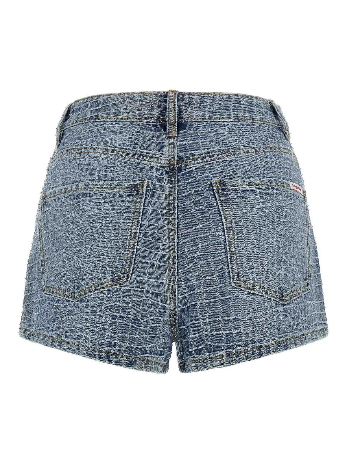 Rhinestone Shorts SS26804PBBLUE (self-portrait / ショートパンツ ) | self-portrait (セルフ・ポートレイト)(1)