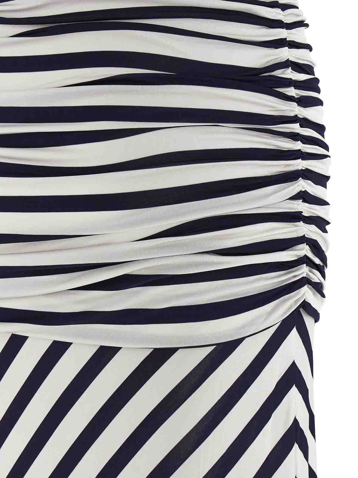Navy Stripe Jersey Maxi Dress SS26170XNAVY (self-portrait / ワンピース・ドレス・オールインワン ) | self-portrait (セルフ・ポートレイト)(3)
