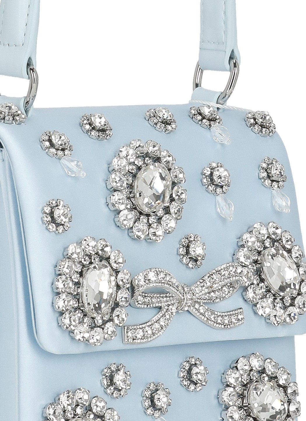 SELF PORTRAIT Bags.. Light Blue SS26313BLBLUESATINCRYSTALBLUE (self-portrait / ハンドバッグ・ショルダーバッグ ) | self-portrait (セルフ・ポートレイト)(4)