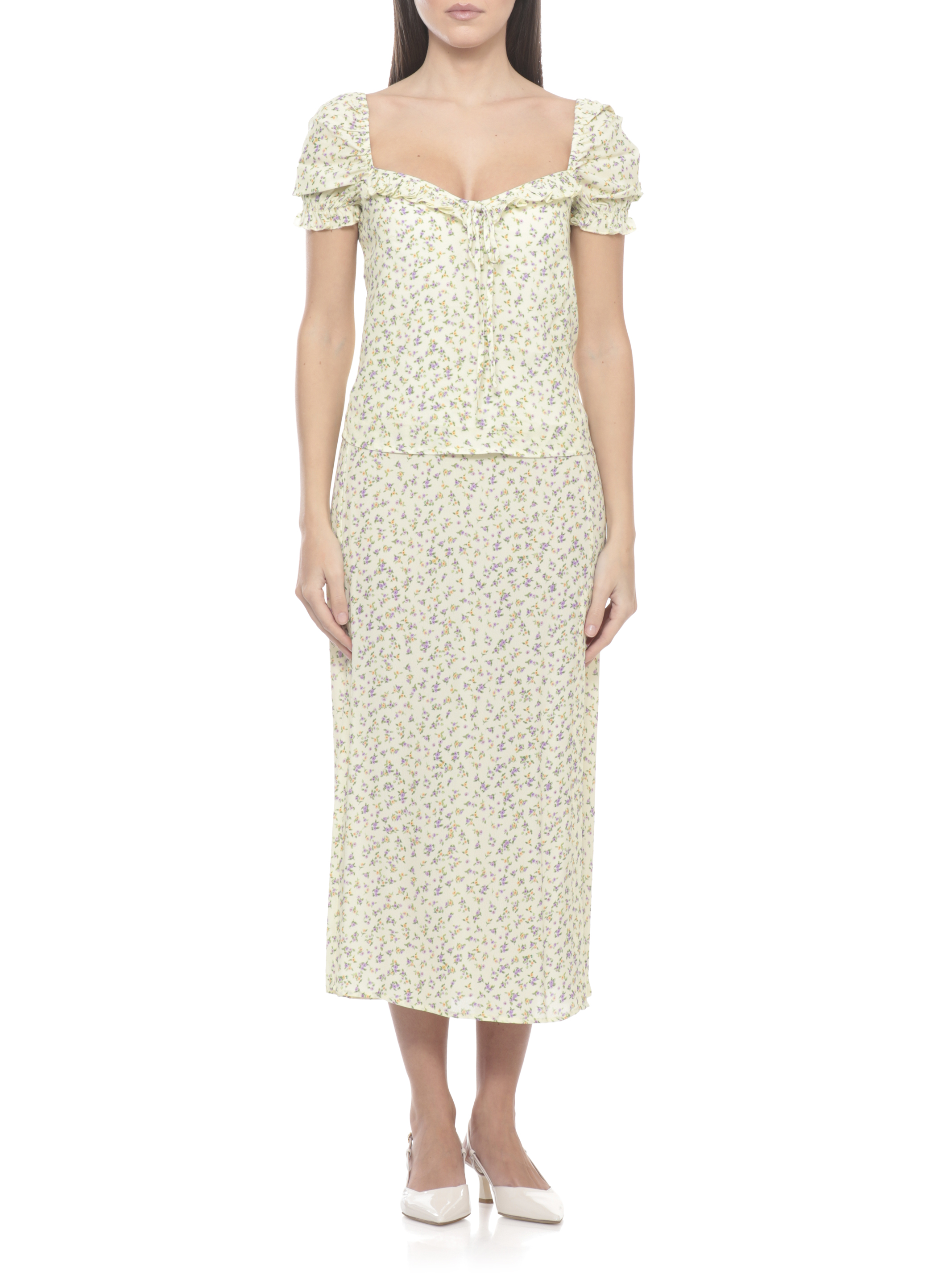 MAR DE MARGARITAS Top MMABW01554PTTS0053JASMINGIALLINO (MAR DE MARGARITAS / シャツ・ブラウス ) | MAR DE MARGARITAS (マール デ マルガリータス)(1)