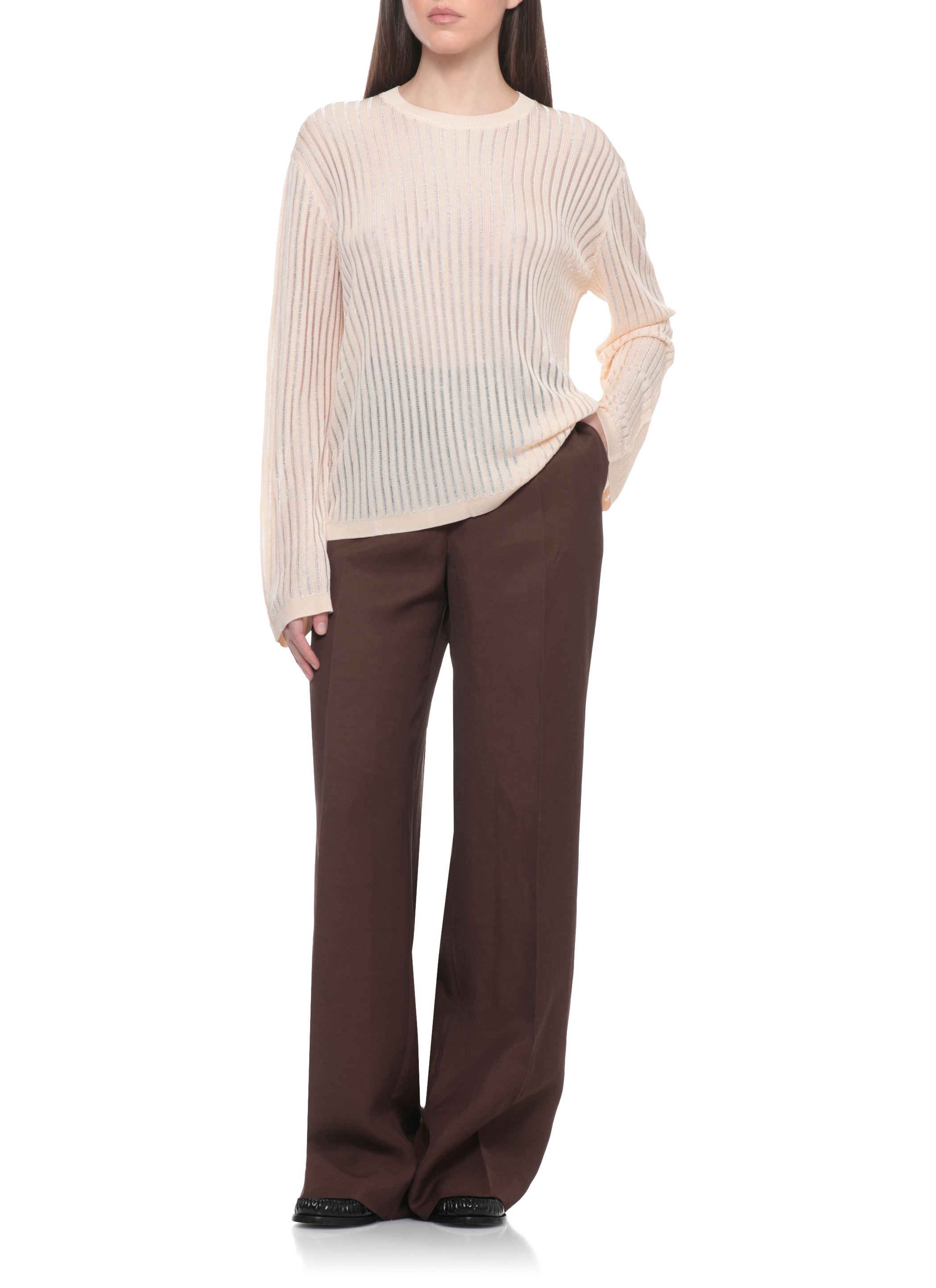 LOULOU DE SAISON Sweaters Pink HEDORALIGHTPINK (LOULOU STUDIO / ニット・セーター・カーディガン ) | LOULOU STUDIO (ルルスタジオ)(1)