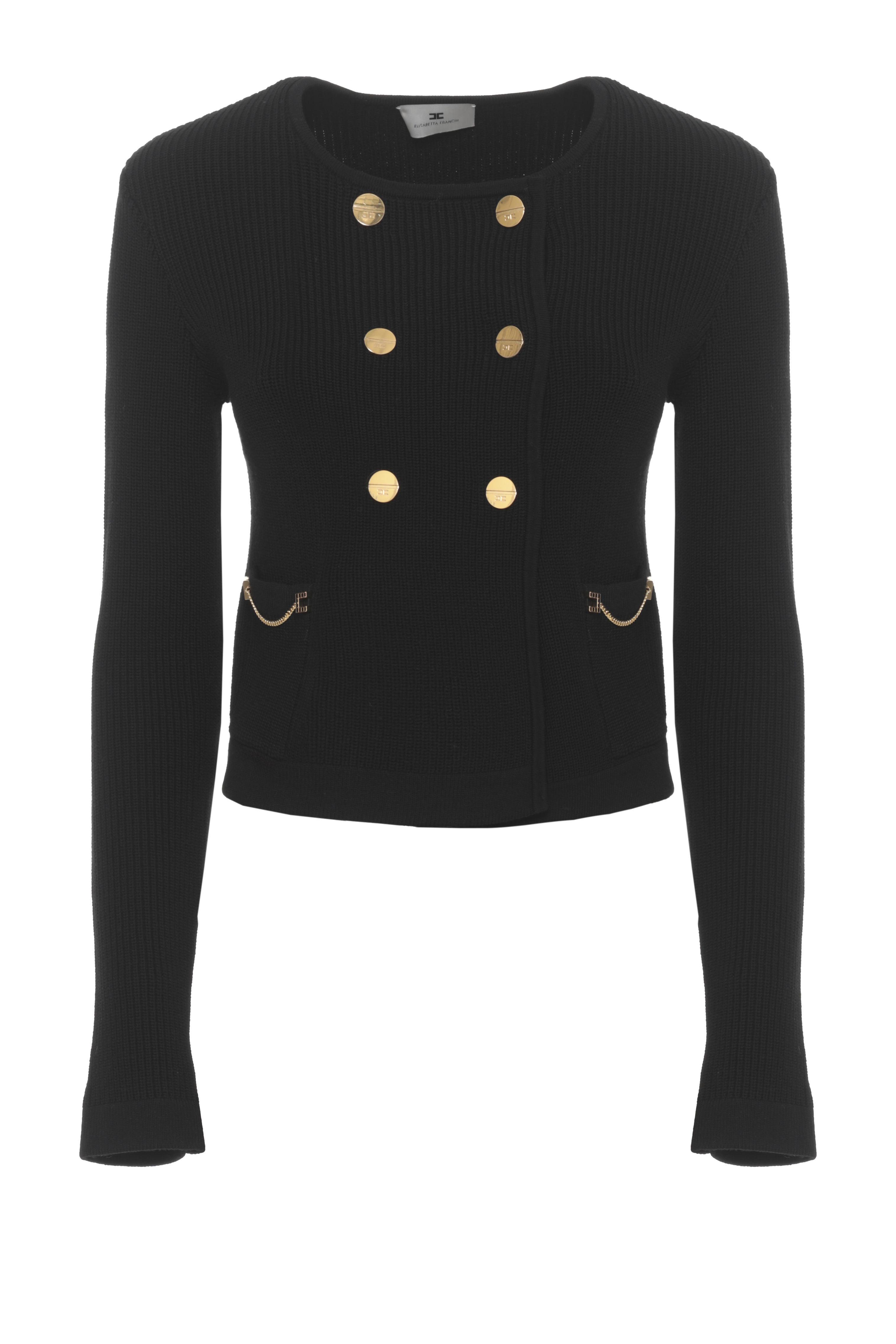 Elisabetta Franchi Sweaters Black MK03S62E2110 (Elisabetta Franchi / ニット・セーター・カーディガン ) | Elisabetta Franchi (エリザベッタ フランキ)