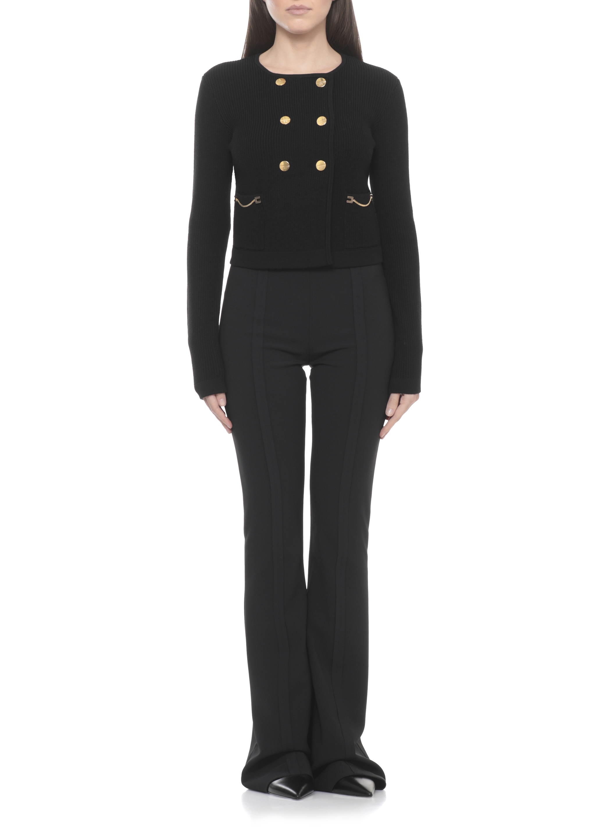 Elisabetta Franchi Sweaters Black MK03S62E2110 (Elisabetta Franchi / ニット・セーター・カーディガン ) | Elisabetta Franchi (エリザベッタ フランキ)(1)