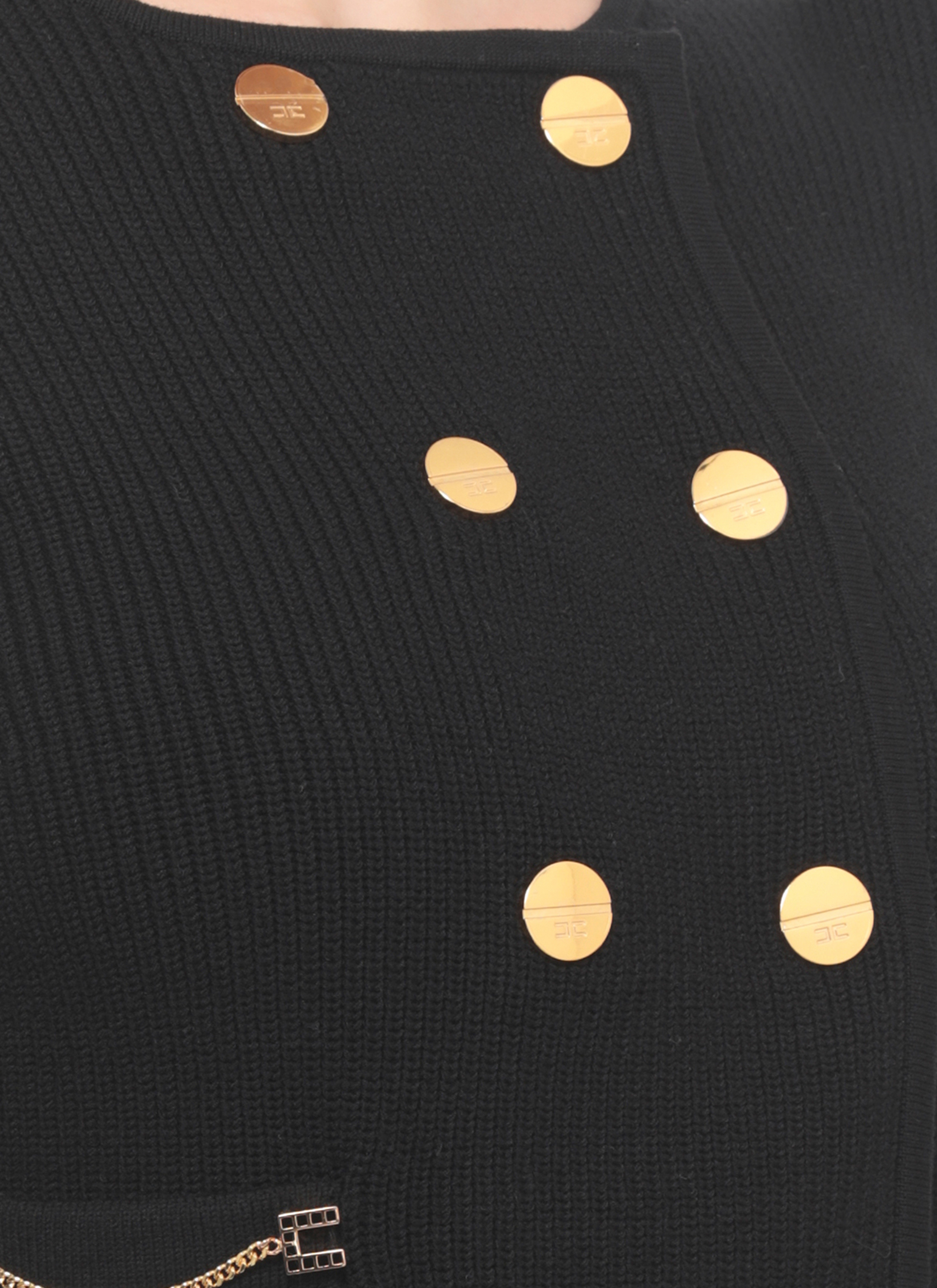 Elisabetta Franchi Sweaters Black MK03S62E2110 (Elisabetta Franchi / ニット・セーター・カーディガン ) | Elisabetta Franchi (エリザベッタ フランキ)(3)