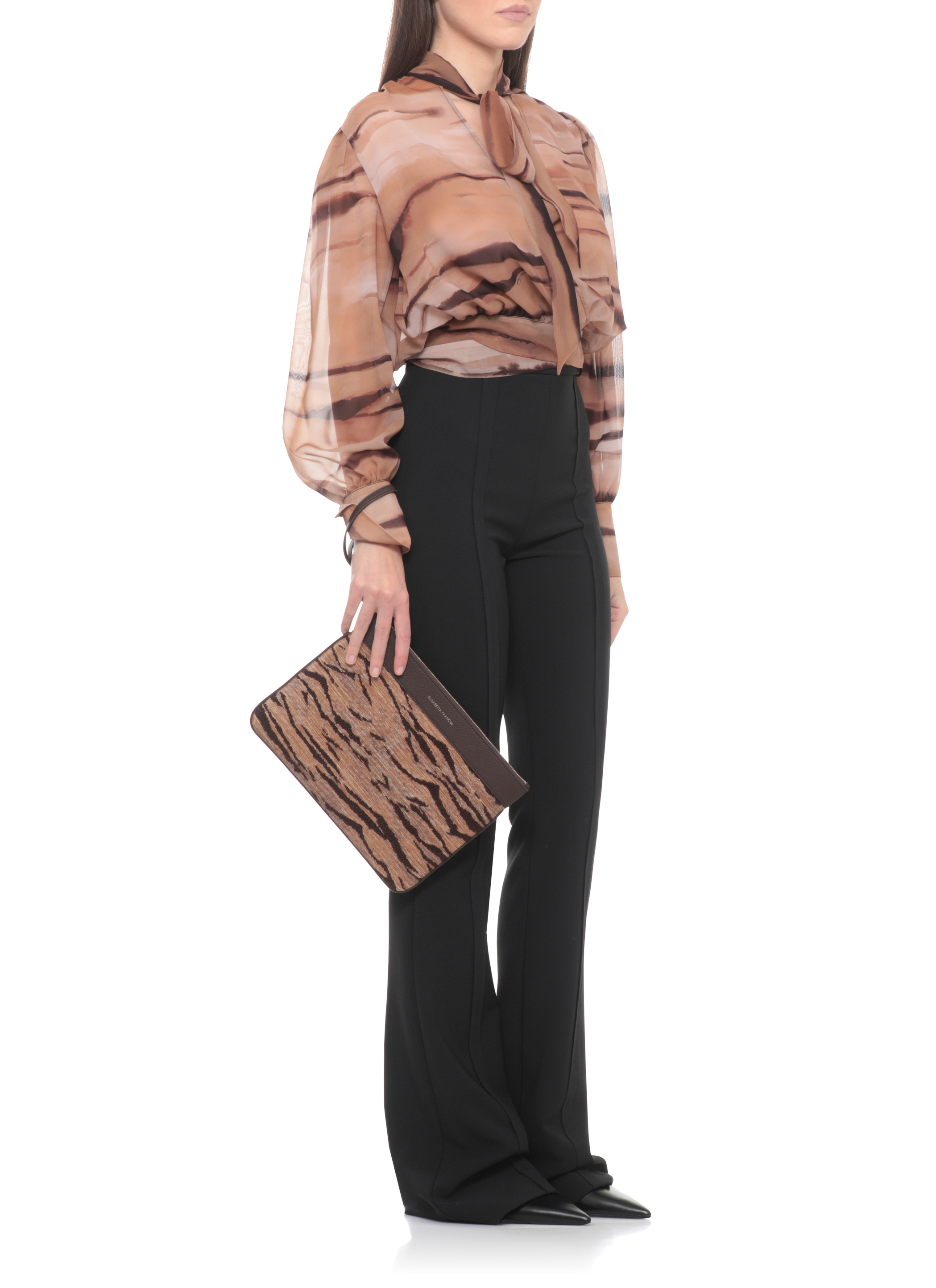 Elisabetta Franchi Bags.. Brown BS12A62E2470 (Elisabetta Franchi / クラッチバッグ・ポーチ ) | Elisabetta Franchi (エリザベッタ フランキ)(5)