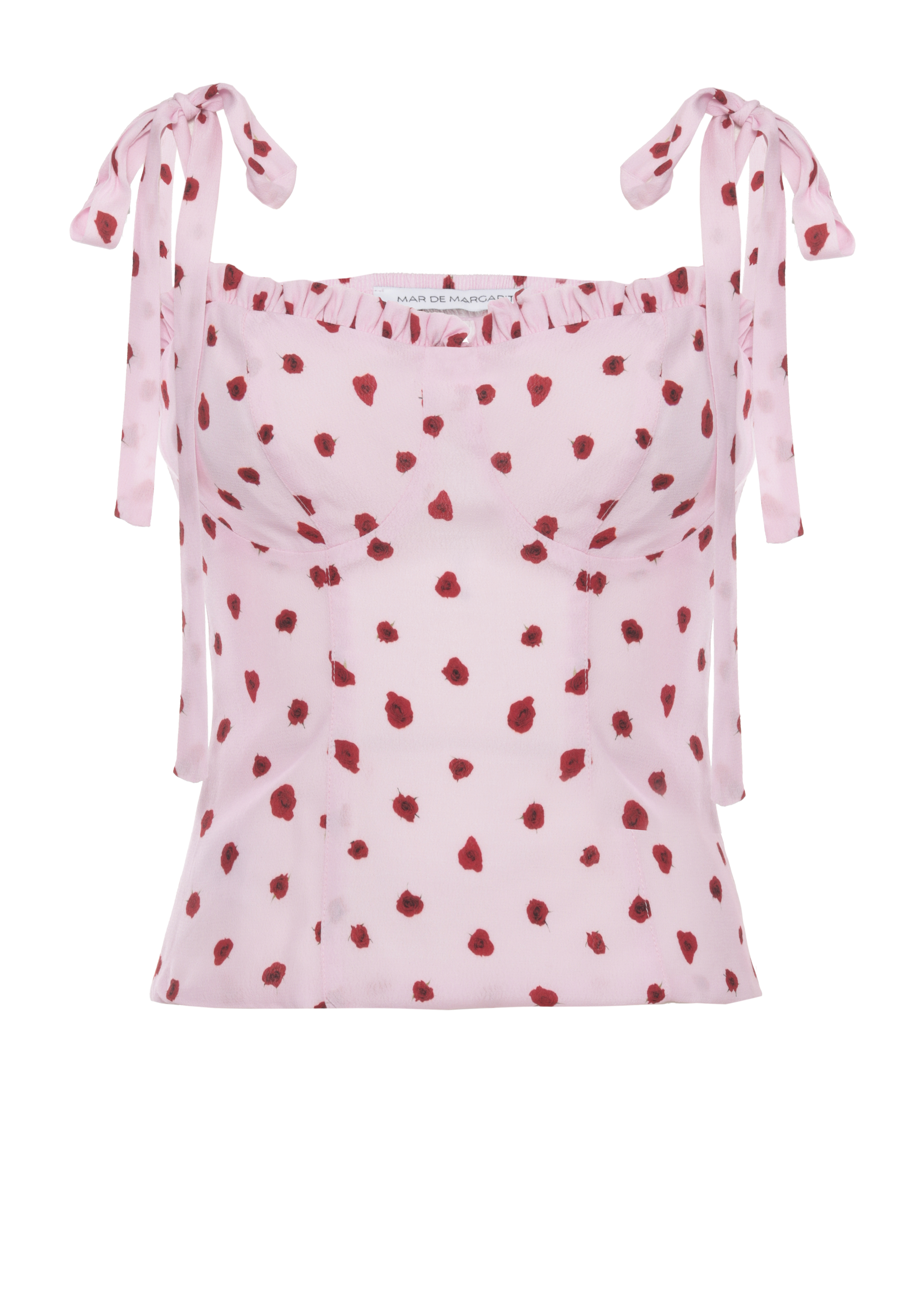 MAR DE MARGARITAS Top Pink MMABW01552PTTS0053ROSEROSA (MAR DE MARGARITAS / タンクトップ・キャミソール ) | MAR DE MARGARITAS (マール デ マルガリータス)