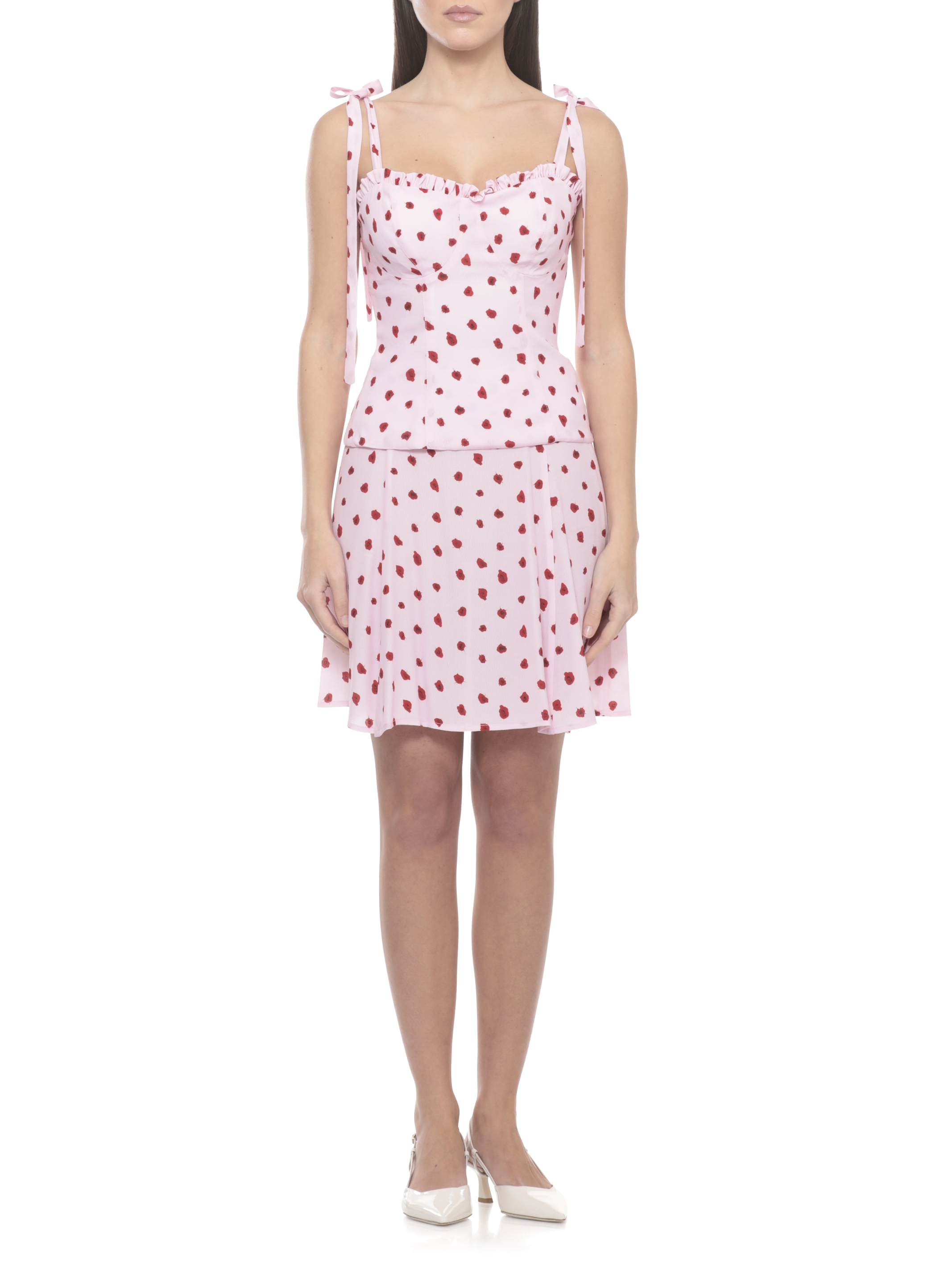 MAR DE MARGARITAS Top Pink MMABW01552PTTS0053ROSEROSA (MAR DE MARGARITAS / タンクトップ・キャミソール ) | MAR DE MARGARITAS (マール デ マルガリータス)(1)