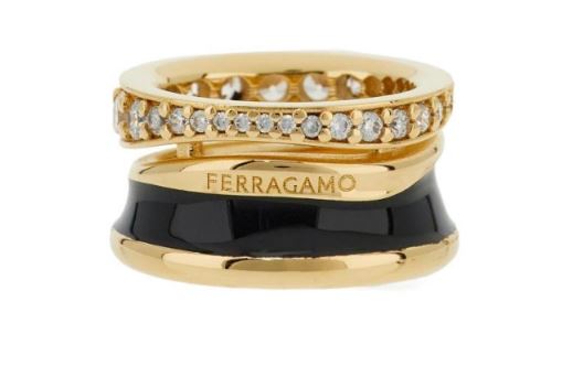 Ferragamo Bijoux 760925790650OROBLACKCRYSTAL (FERRAGAMO / リング ) | FERRAGAMO (フェラガモ)