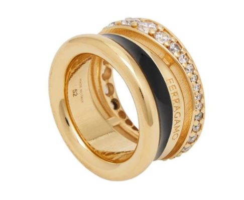 Ferragamo Bijoux 760925790650OROBLACKCRYSTAL (FERRAGAMO / リング ) | FERRAGAMO (フェラガモ)(1)