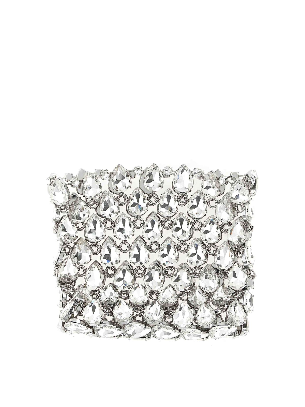 Silver Crystal Chainmail Mini Clutch SS26310SILVER (self-portrait / クラッチバッグ・ポーチ ) | self-portrait (セルフ・ポートレイト)