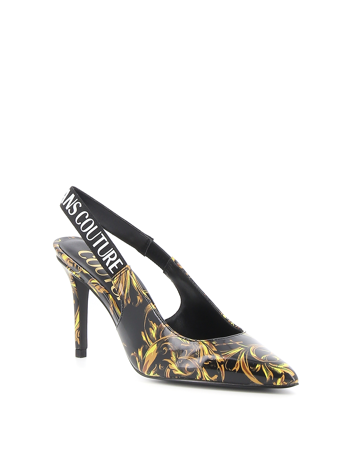 Baroque print slingbacks 72VA3S5271982G89 (VERSACE JEANS COUTURE / パンプス・ハイヒール ) | VERSACE JEANS COUTURE (ヴェルサーチェ ジーンズ クチュール)(1)