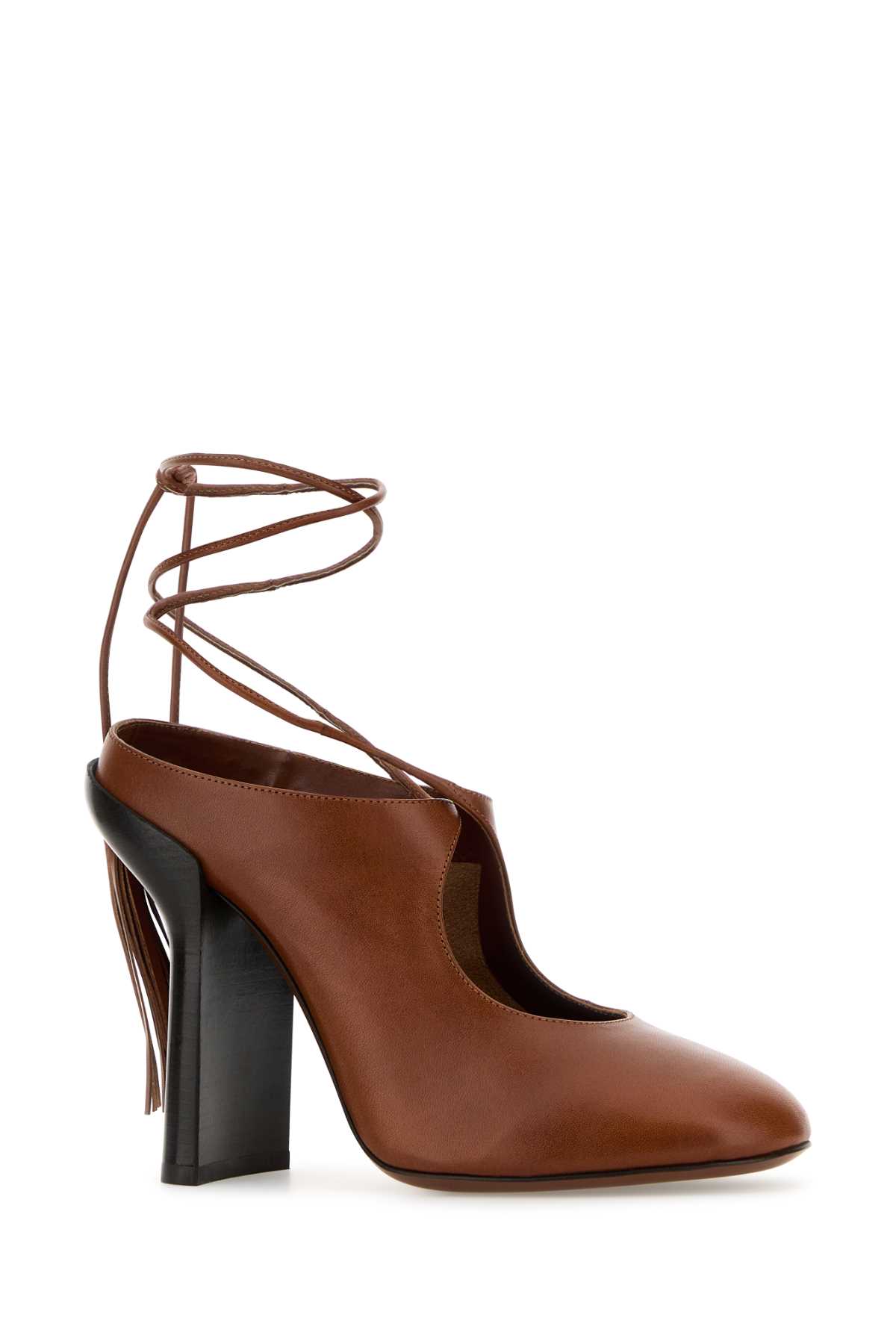 Caramel leather pumps 2610117870102358 (Dries Van Noten / サンダル ) | Dries Van Noten (ドリスヴァンノッテン)(1)