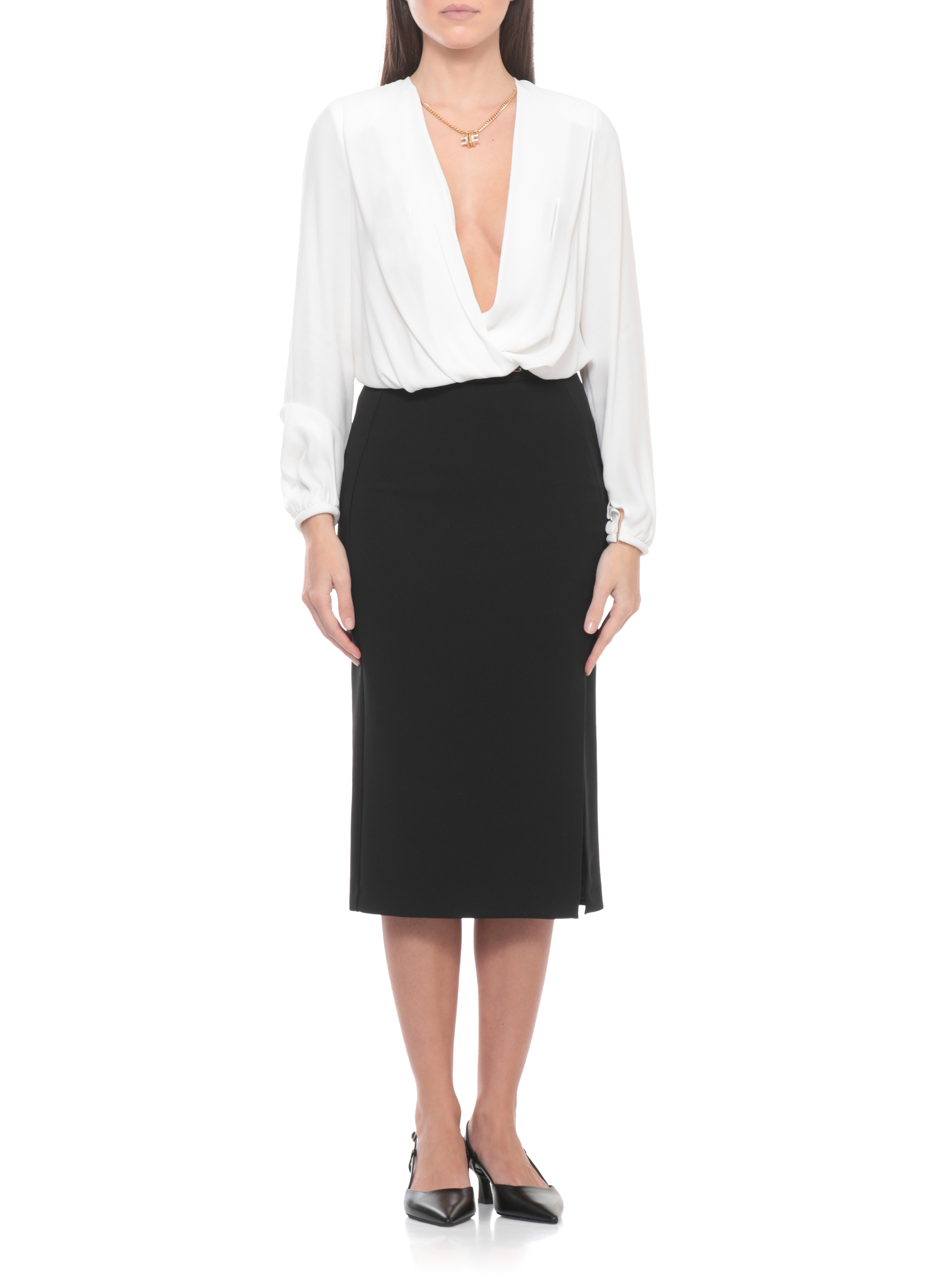 Elisabetta Franchi Shirts CB00762E2360 (Elisabetta Franchi / ボディスーツ ) | Elisabetta Franchi (エリザベッタ フランキ)(1)