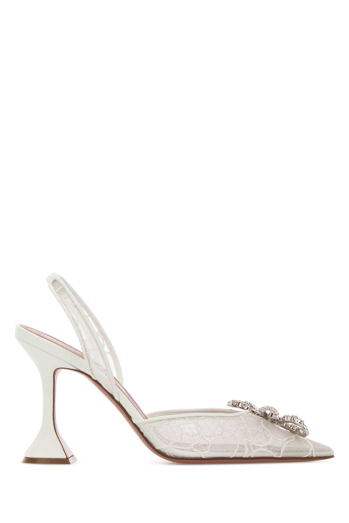 White lace Rosie pumps ROSIELACESLING95IVORY (AMINA MUADDI / パンプス・ハイヒール ) | AMINA MUADDI (アミナ モアディ)