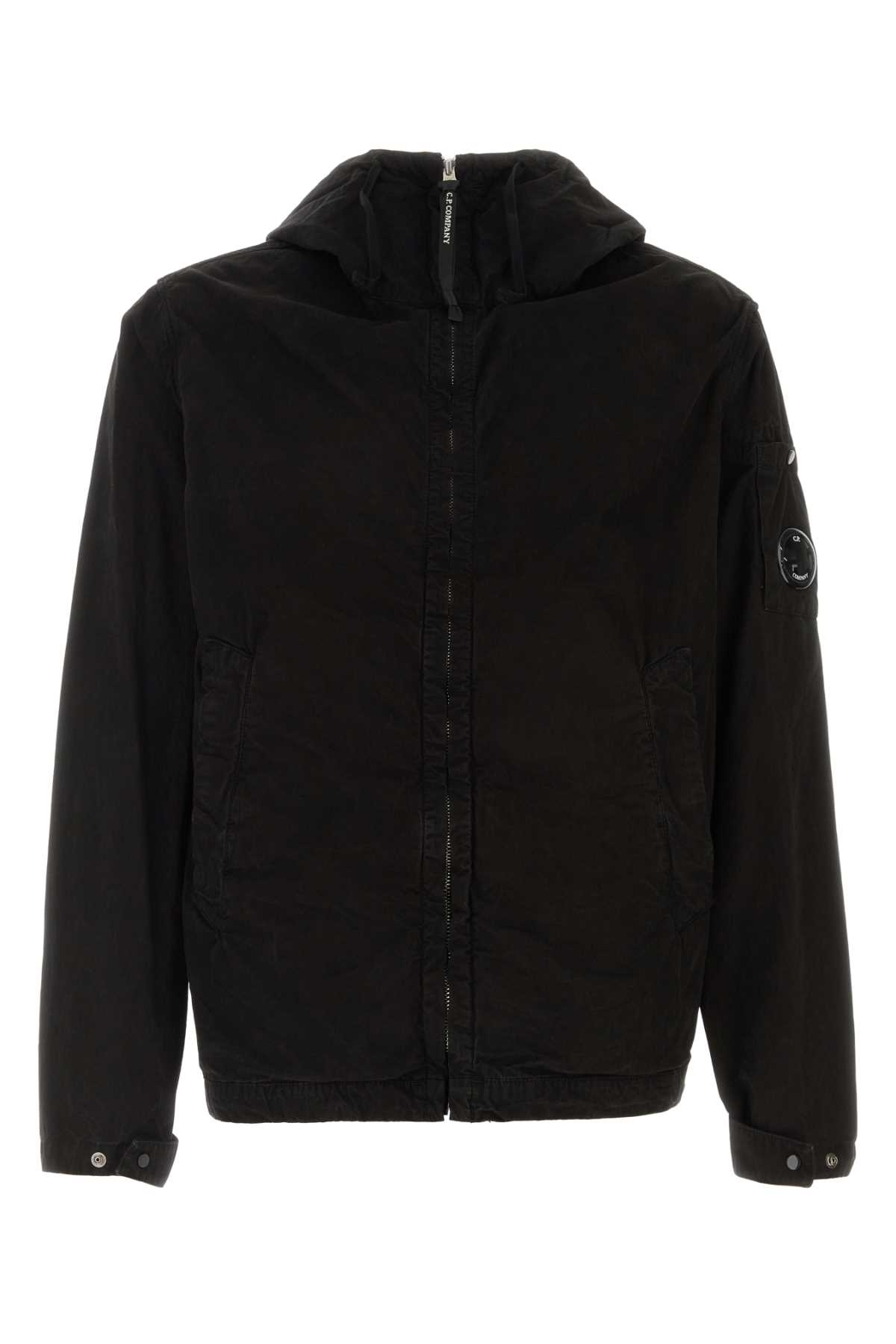 Black cotton jacket 20CMOW075A110324G999 (C.P. Company / カジュアルジャケット ) | C.P. Company (シーピーカンパニー)
