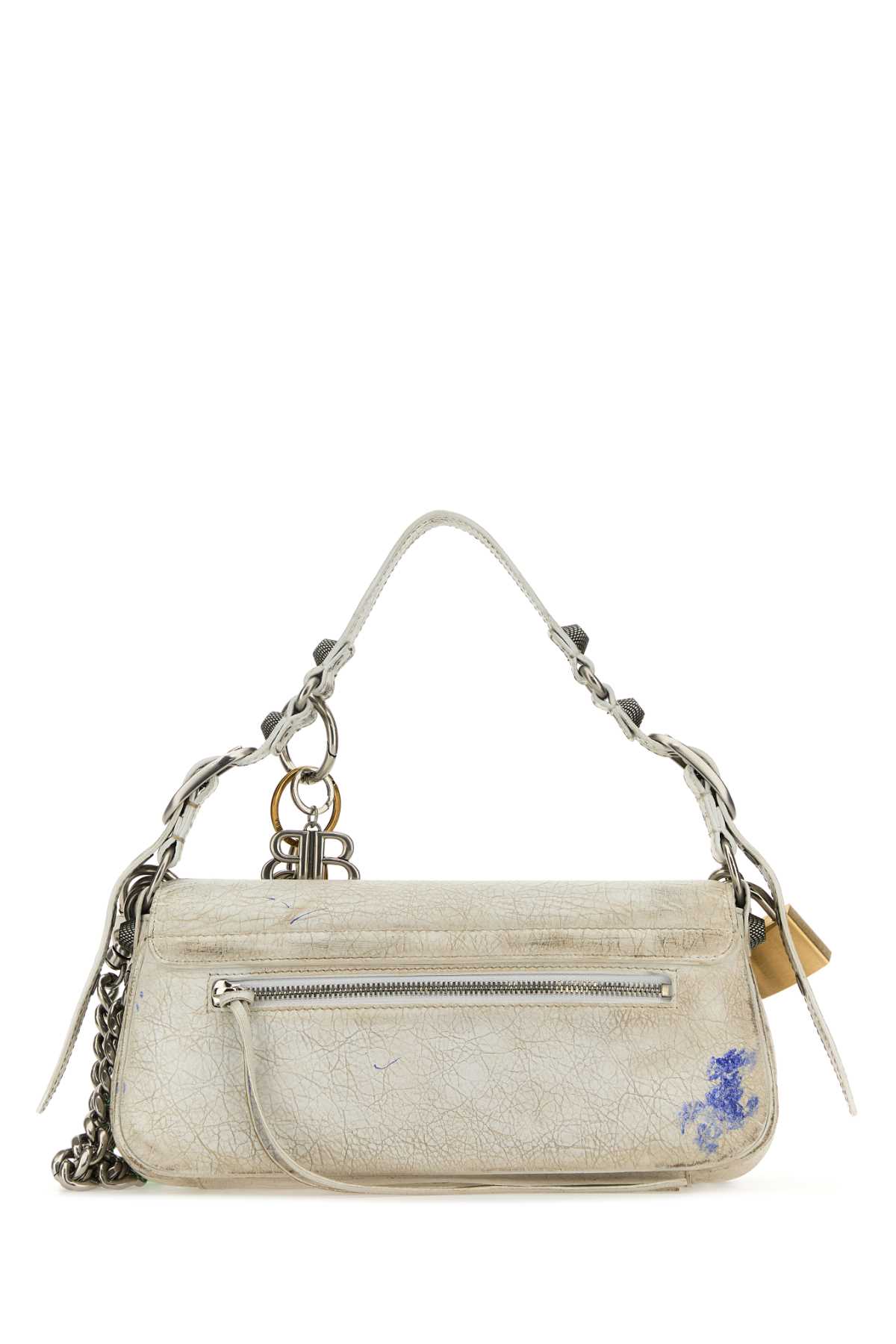White leather small Le Cagole shoulder bag 7716402AA7A9000 (Balenciaga / ハンドバッグ・ショルダーバッグ ) | Balenciaga (バレンシアガ)(2)