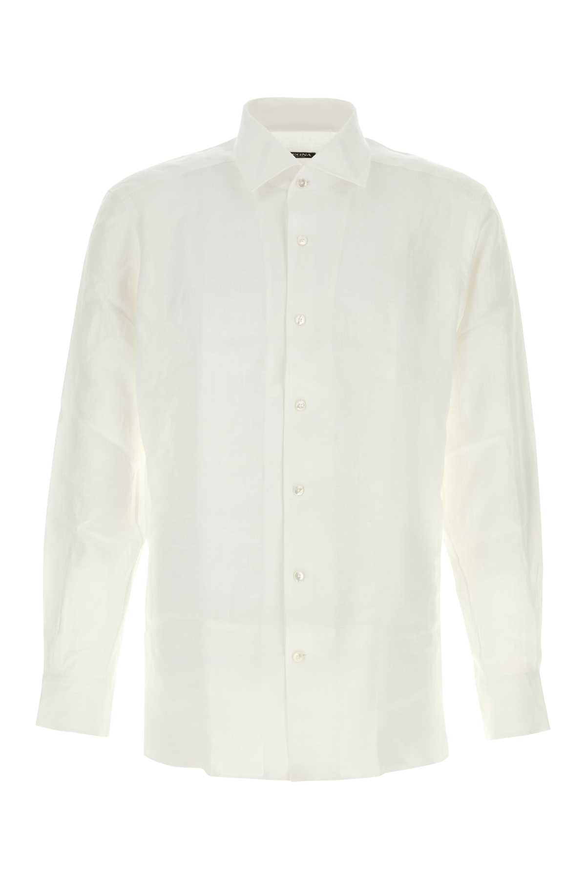 White linen shirt RUHX31A3SRO3014G (ZEGNA / シャツ・ブラウス ) | ZEGNA (ゼニア)