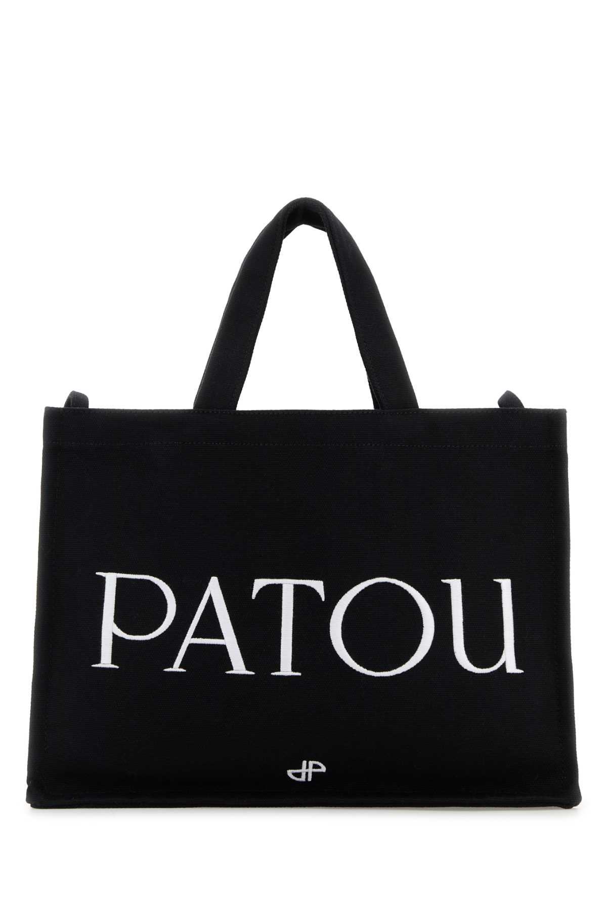 Black canvas shopping bag AC0880076999B (Patou / トートバッグ ) | Patou (パトゥ)