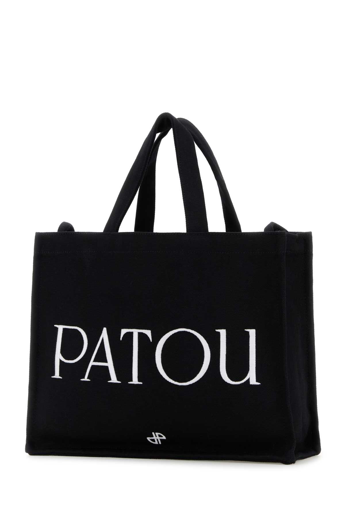 Black canvas shopping bag AC0880076999B (Patou / トートバッグ ) | Patou (パトゥ)(1)