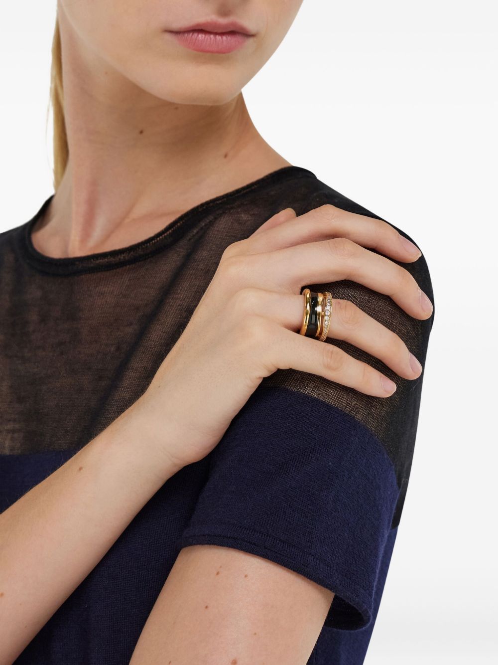Ferragamo Bijoux 760925790650OROBLACKCRYSTAL (FERRAGAMO / リング ) | FERRAGAMO (フェラガモ)(4)