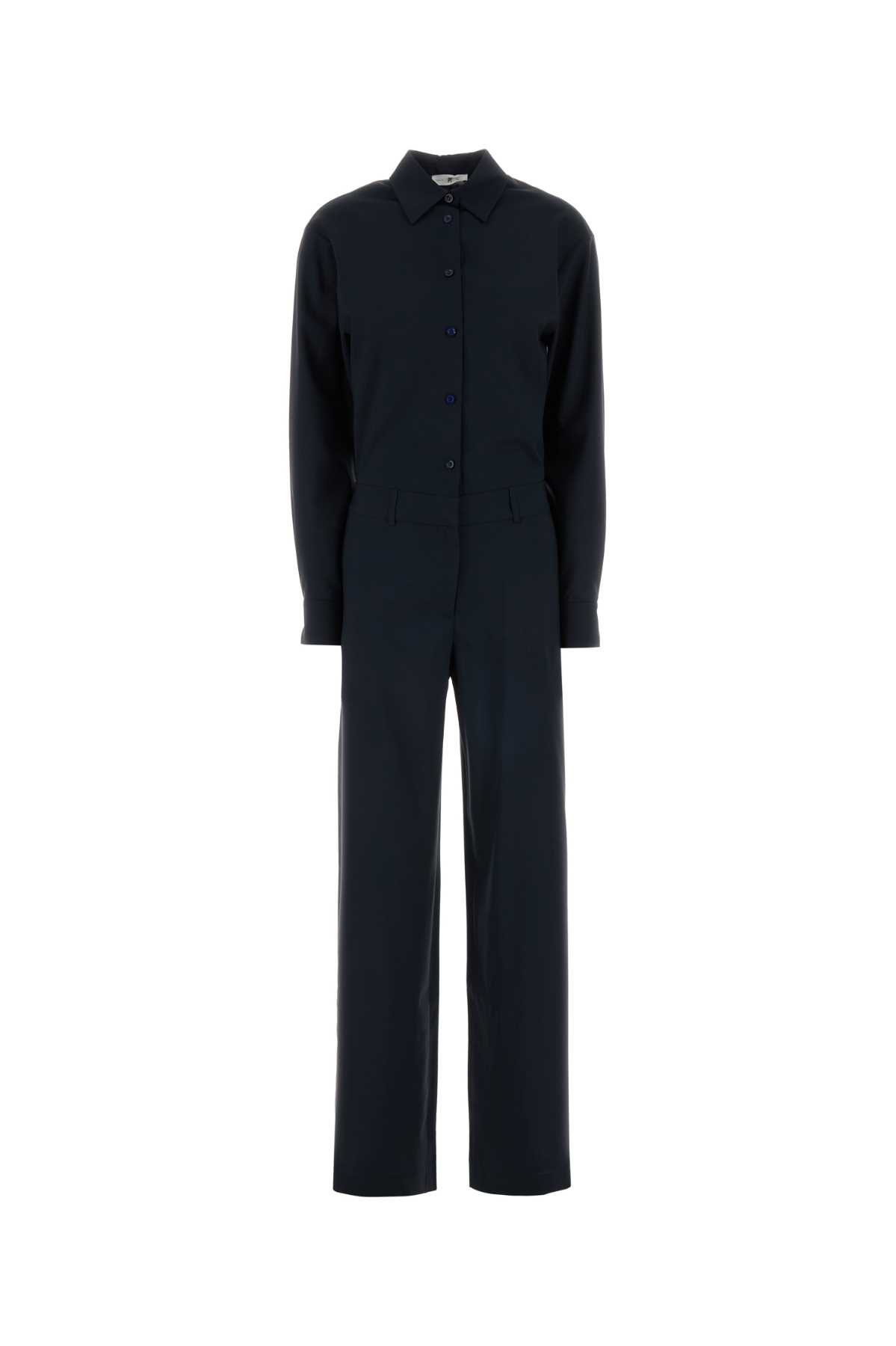 Midnight blue wool jumpsuit TW7SGS020STDZI560370 (PT TORINO / ワンピース・ドレス・オールインワン ) | PT TORINO (ピーティー・トリノ)