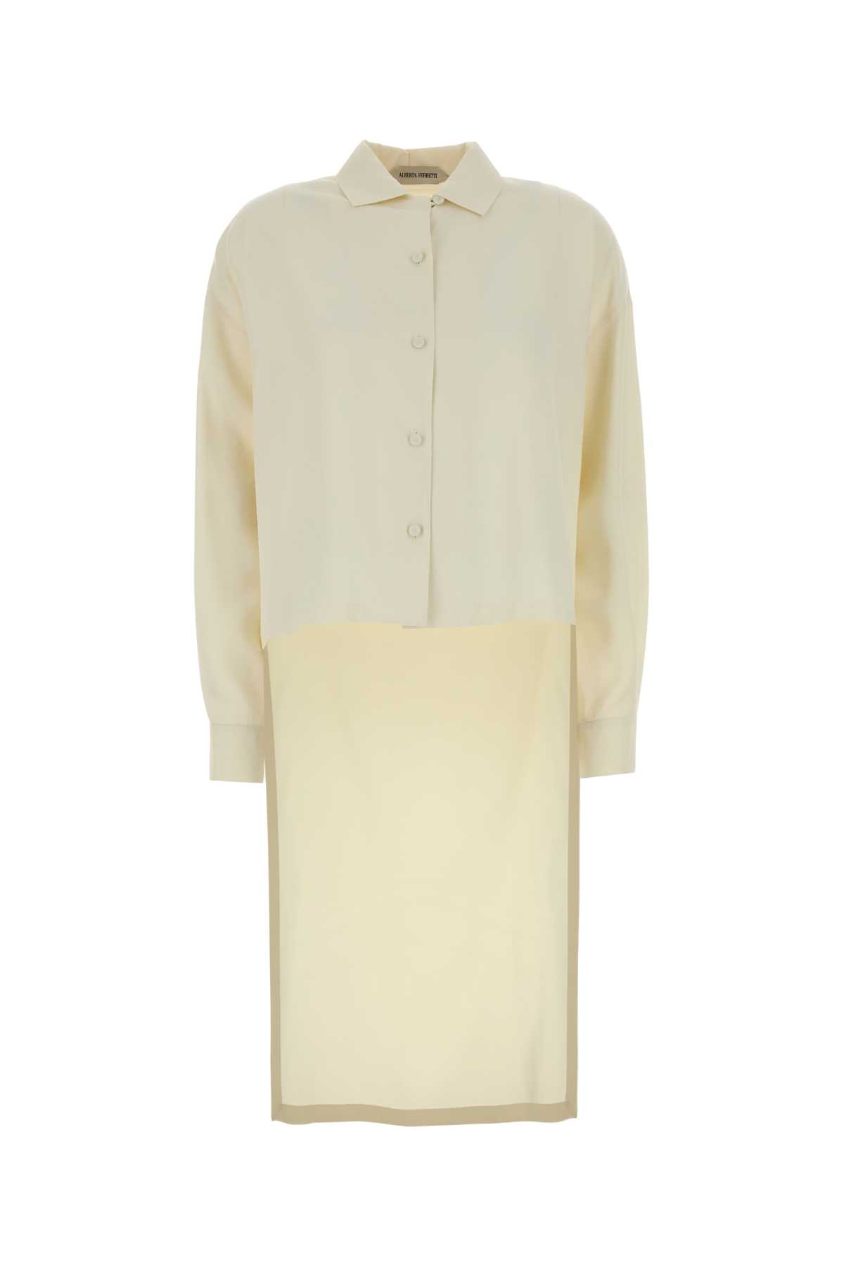 Ivory viscose shirt A021201280003 (ALBERTA FERRETTI / シャツ・ブラウス ) | ALBERTA FERRETTI (アルベルタ フェレッティ)