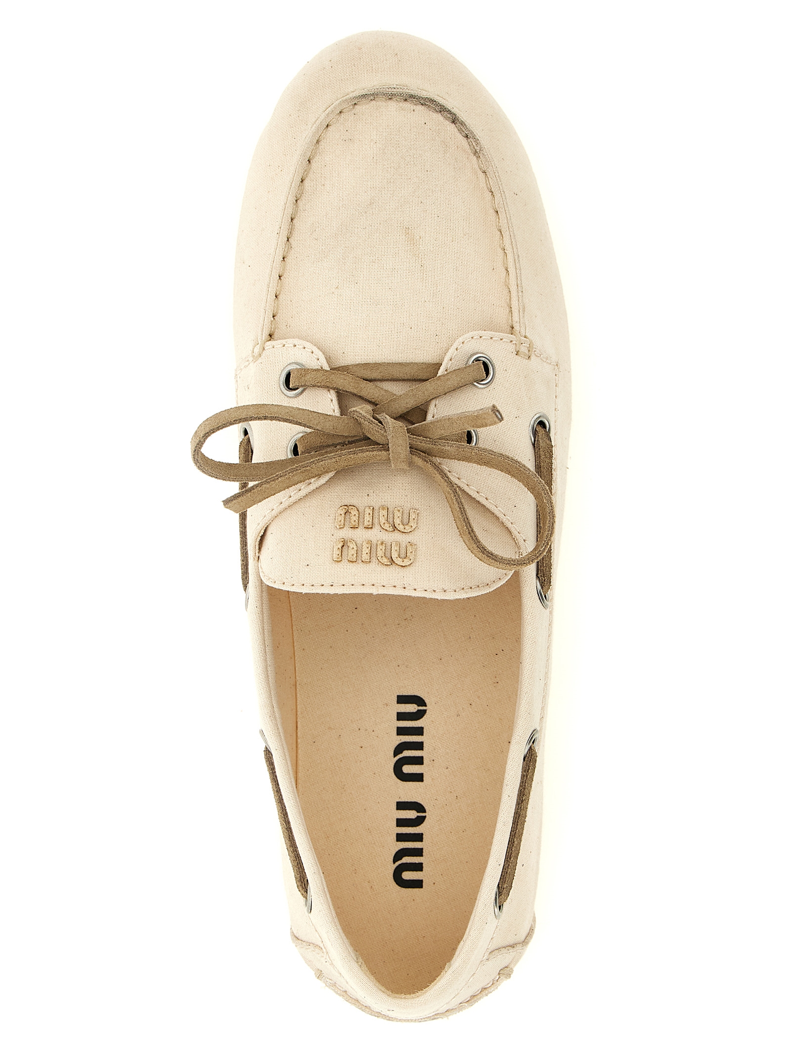 'Deck' boat shoe 5D687EF005BVCF0379 (MIU MIU / ローファー ) | MIU MIU (ミュウミュウ)(3)