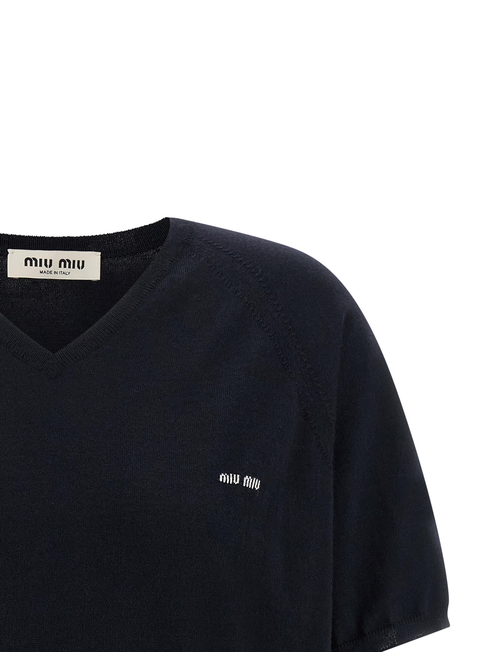 Logo intarsia sweater MML04VSOOO16WJF0H9Q (MIU MIU / ニット・セーター・カーディガン ) | MIU MIU (ミュウミュウ)(2)