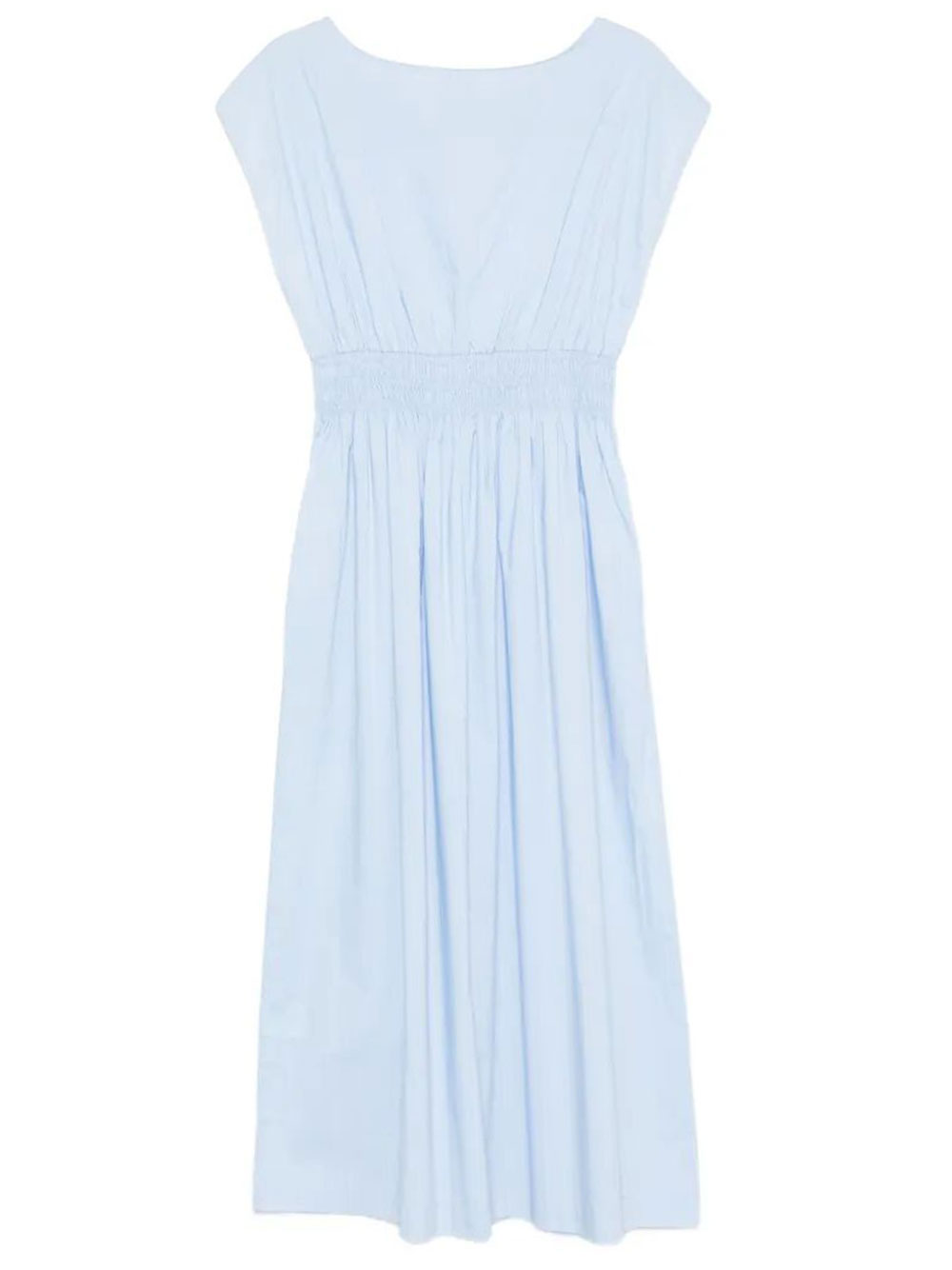 ELASTICATED WAIST COTTON MIDI DRESS A5103314 (roberto collina / ワンピース・ドレス・オールインワン ) | roberto collina (ロベルトコリーナ)(1)