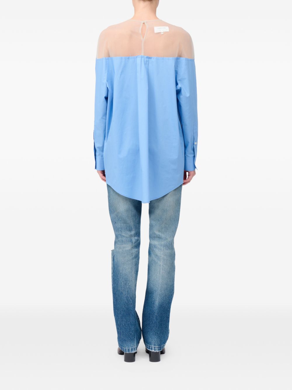 MM6 Maison Margiela Top Clear Blue S62NH0053M35256471 (MM6 Maison Margiela / シャツ・ブラウス ) | MM6 Maison Margiela (エムエムシックス)(5)