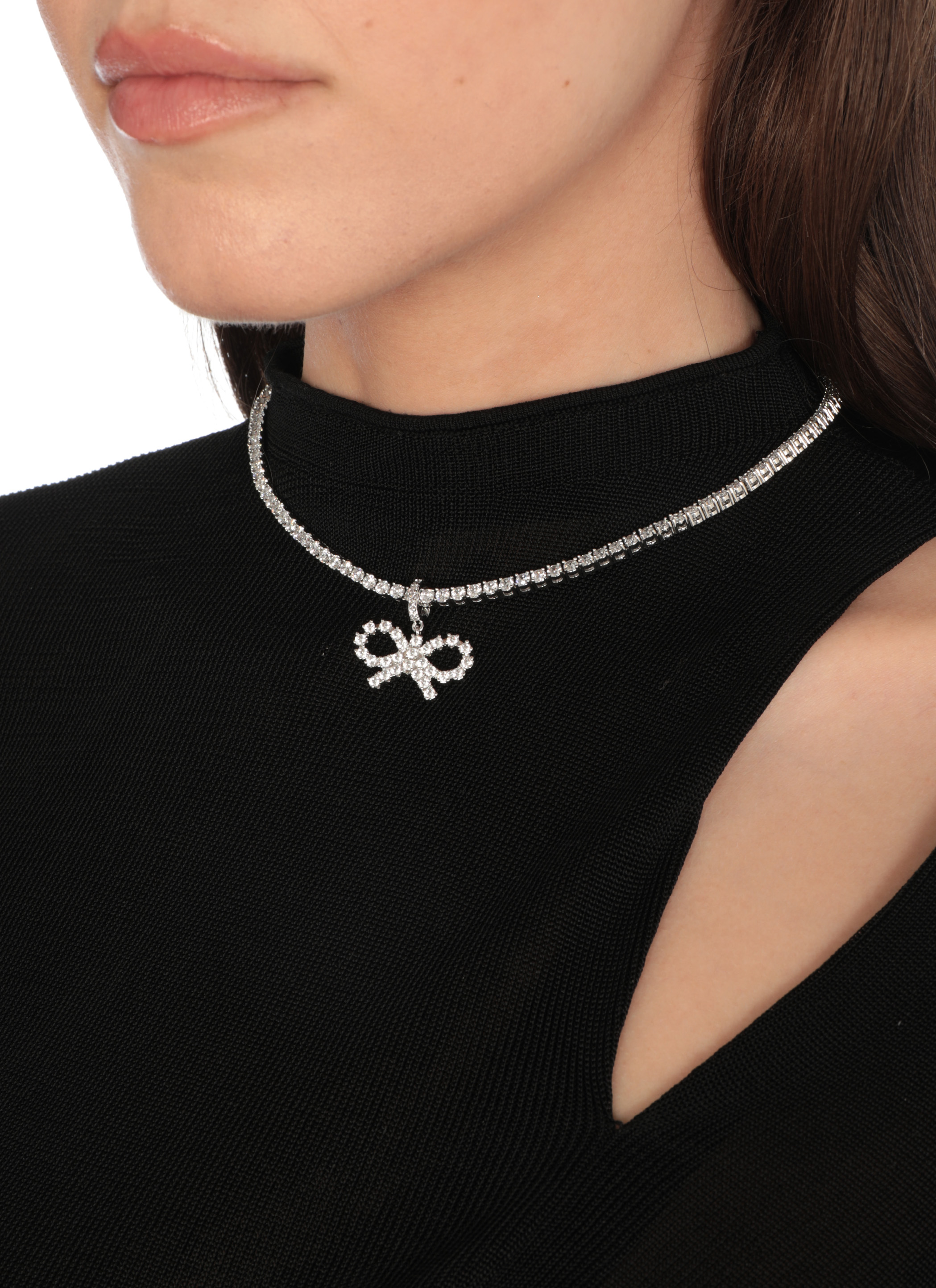 SELF PORTRAIT Bijoux Silver PF25621NSLBOWTENNISSILVER (self-portrait / ネックレス ) | self-portrait (セルフ・ポートレイト)(5)
