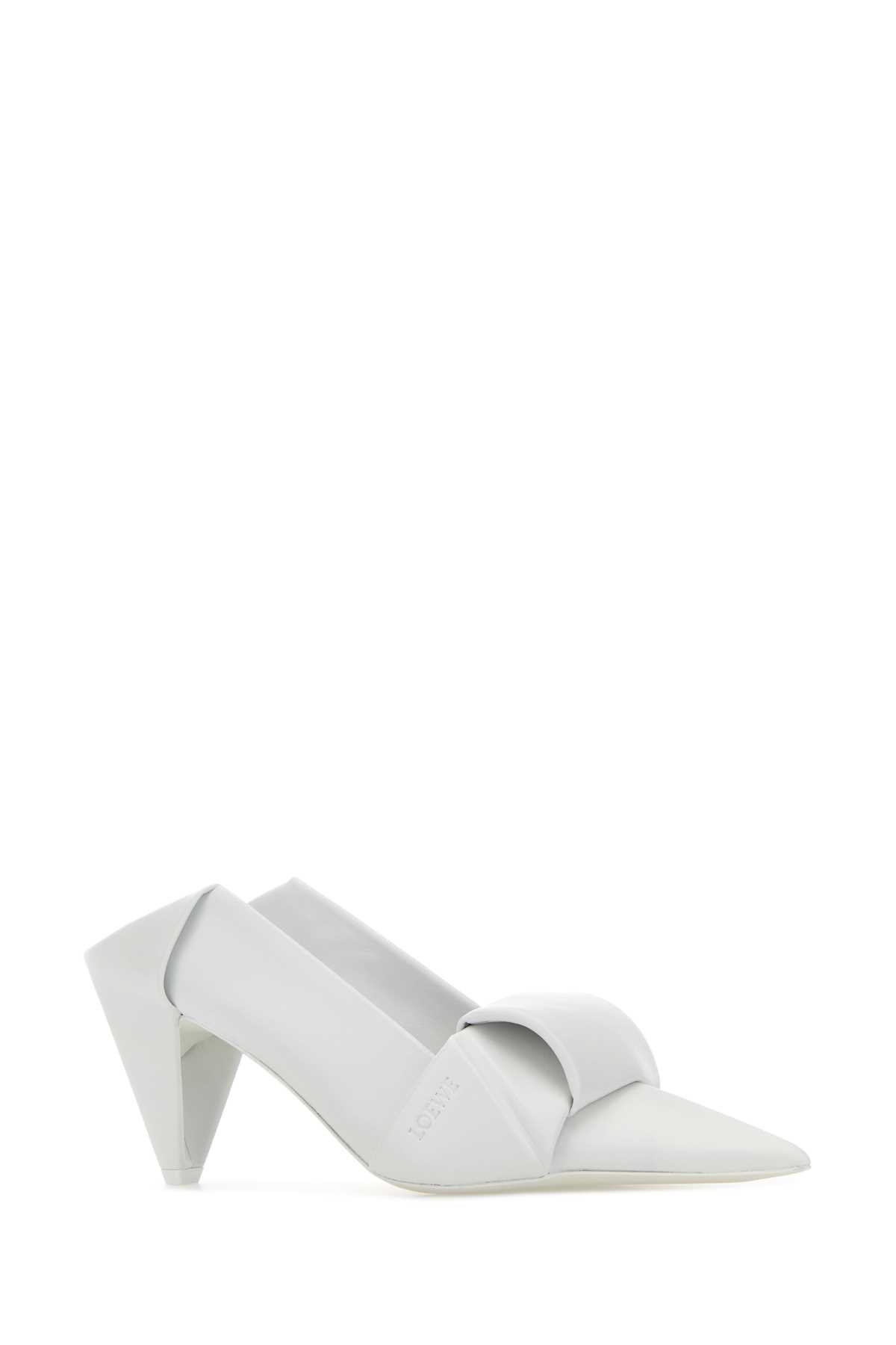 White leather Origami mules LLOIS01X02OPTICWHITE (LOEWE / サンダル ) | LOEWE (ロエベ)(1)