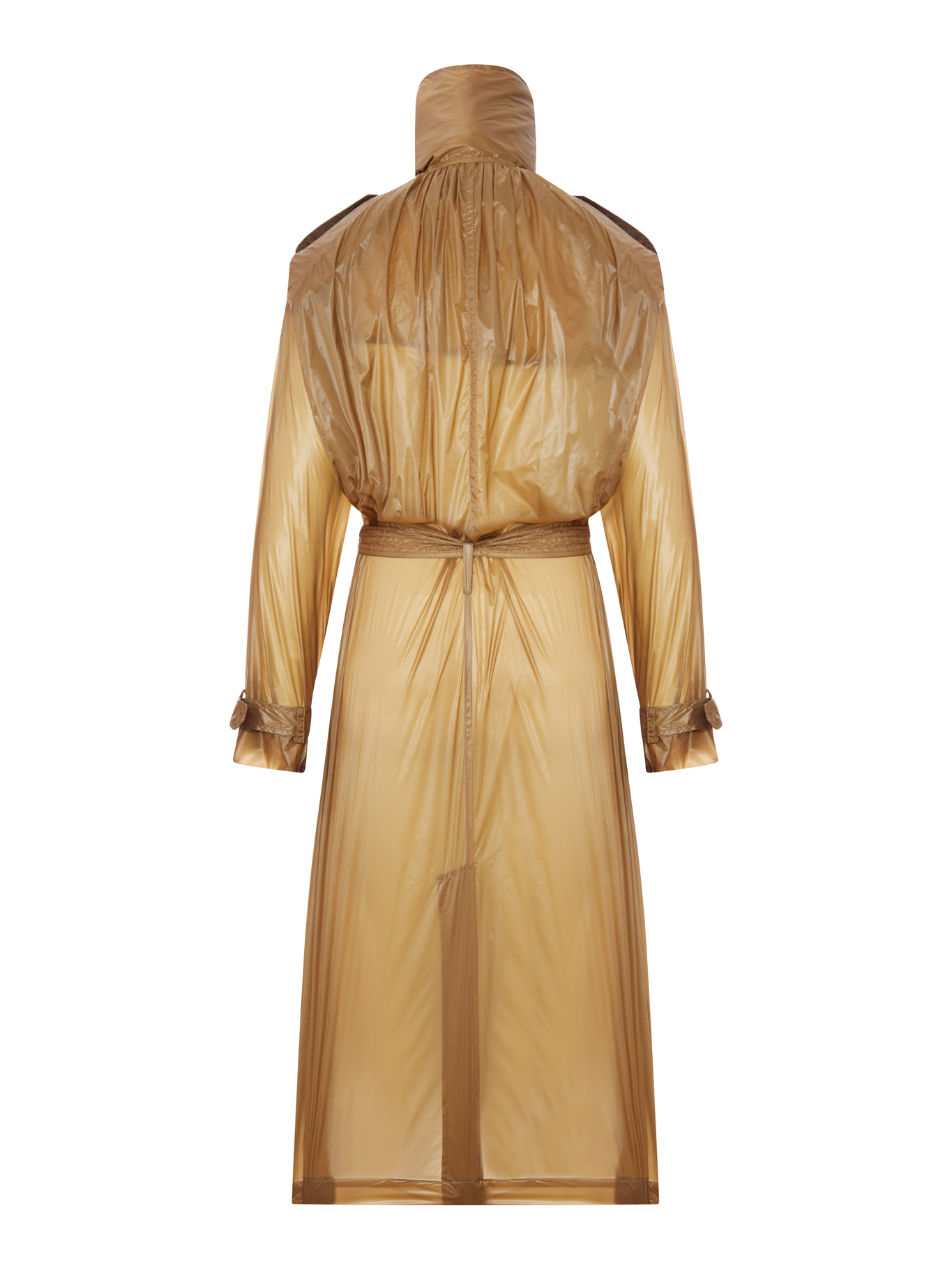 TRANSLUCENT TRENCH COAT WITH LAVALLIÈRE IN TECHNICAL FABRIC 873631Y7J142601 (Saint Laurent / コート ) | Saint Laurent (サンローラン)(1)