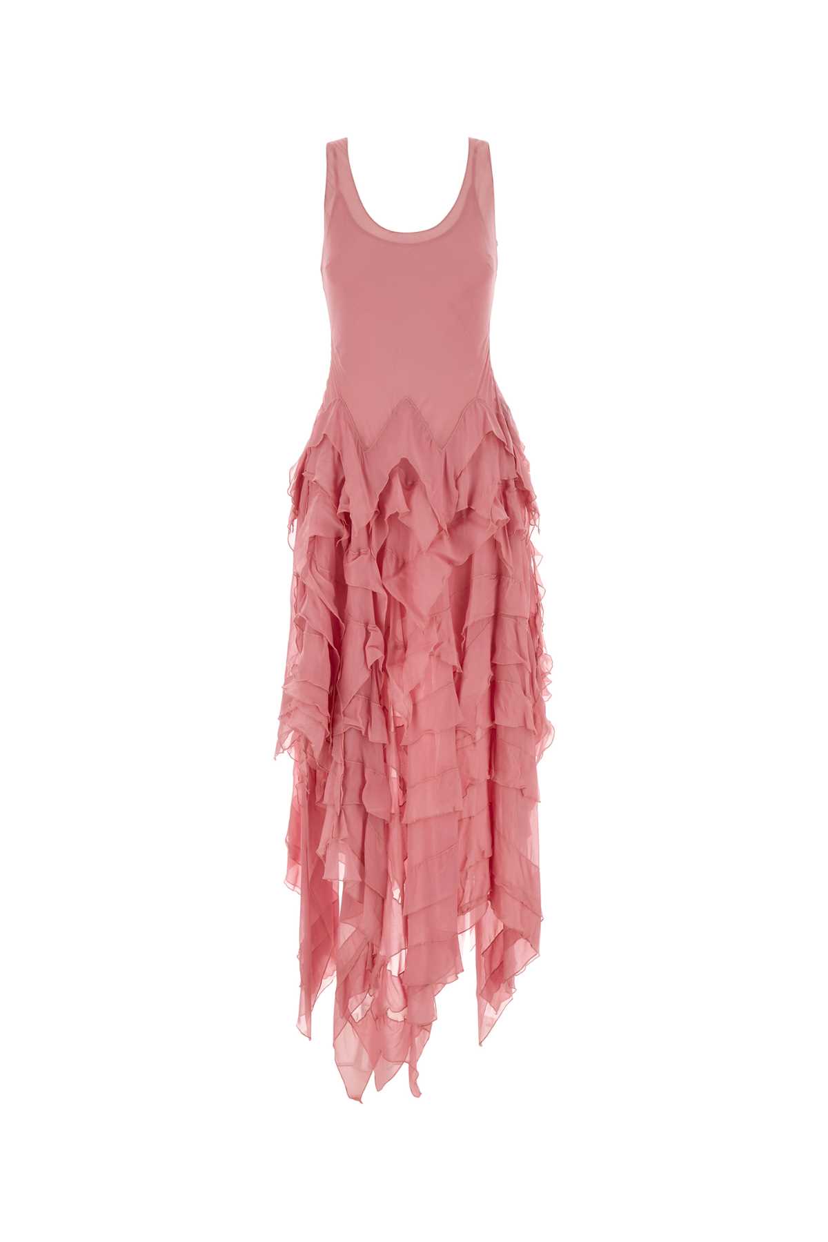 Pink georgette dress 4A442AN0114 (Blumarine / ワンピース・ドレス・オールインワン ) | Blumarine (ブルマリン)
