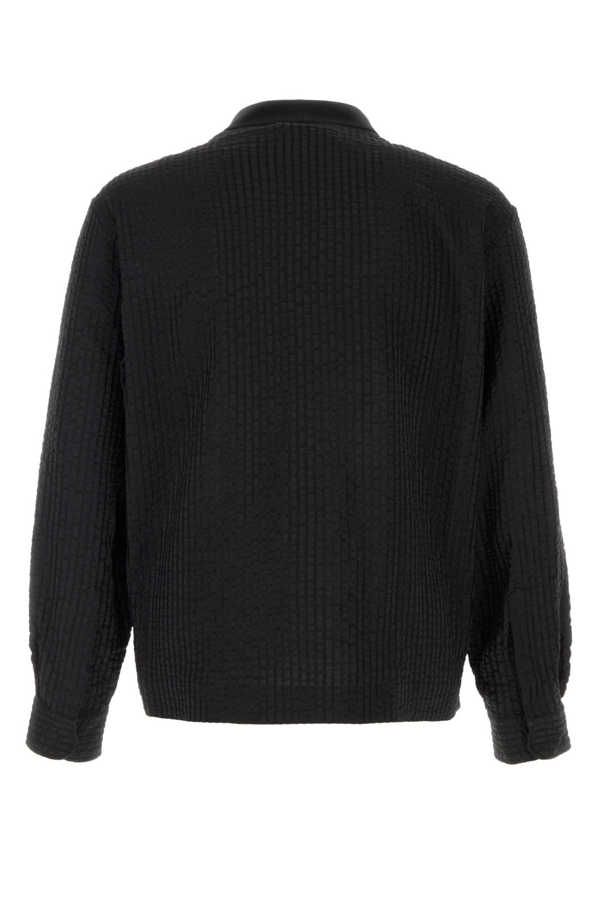 Black seer sacker shirt GM003579TE14673UC001 (GIORGIO ARMANI / シャツ・ブラウス ) | GIORGIO ARMANI (ジョルジオ アルマーニ)(1)