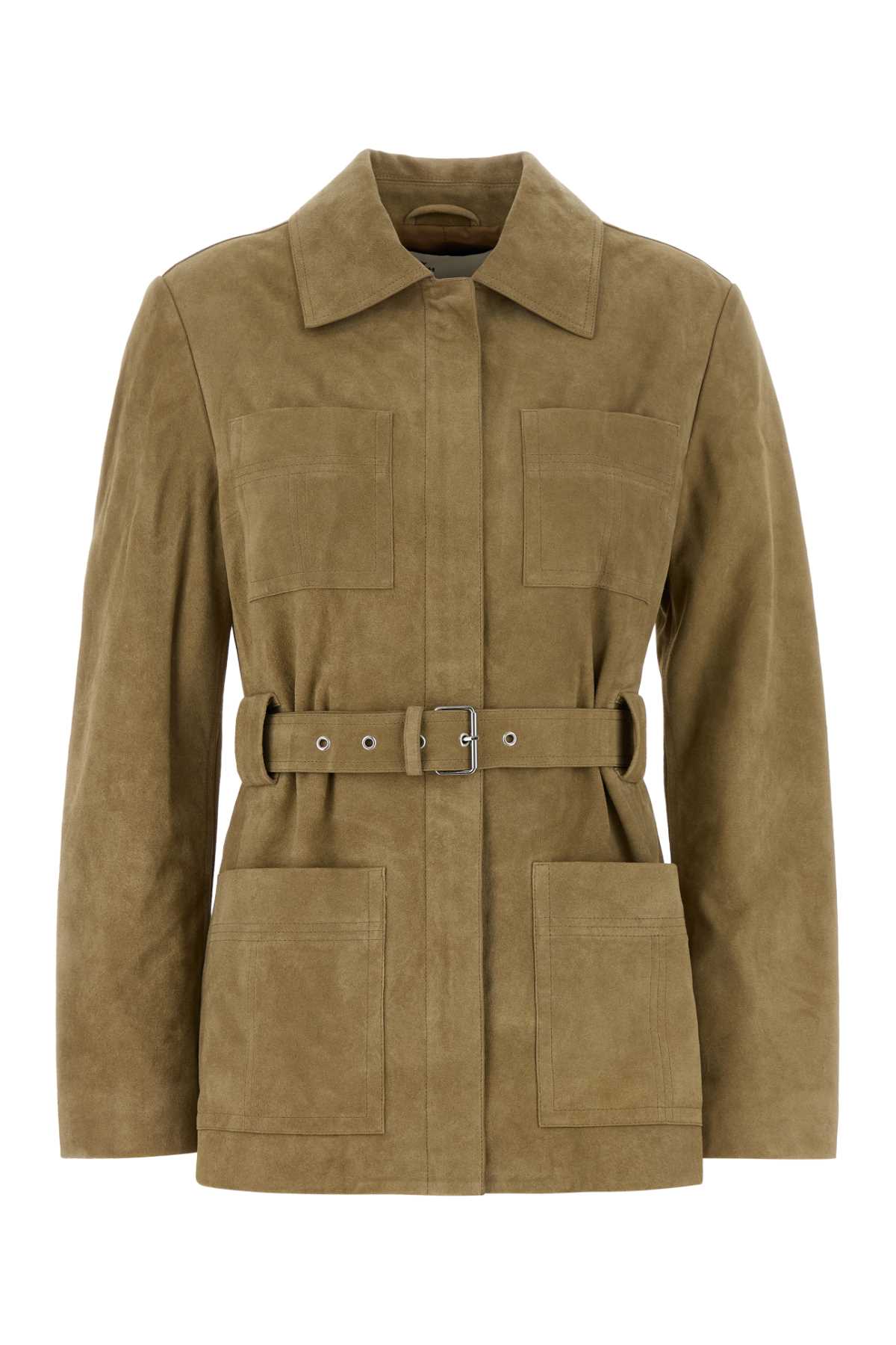 Khaki suede jacket 177988260 (TORY BURCH / レザー&ファージャケット・コート ) | TORY BURCH (トリーバーチ)