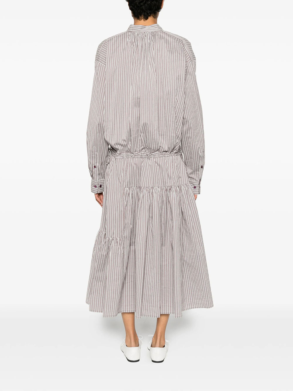 DENVO STRIPED SILK-BLEND LONG DRESS 0110503132703 (Dries Van Noten / ワンピース・ドレス・オールインワン ) | Dries Van Noten (ドリスヴァンノッテン)(2)