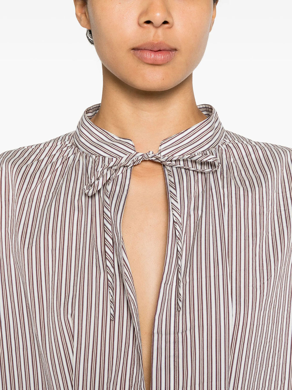 DENVO STRIPED SILK-BLEND LONG DRESS 0110503132703 (Dries Van Noten / ワンピース・ドレス・オールインワン ) | Dries Van Noten (ドリスヴァンノッテン)(3)